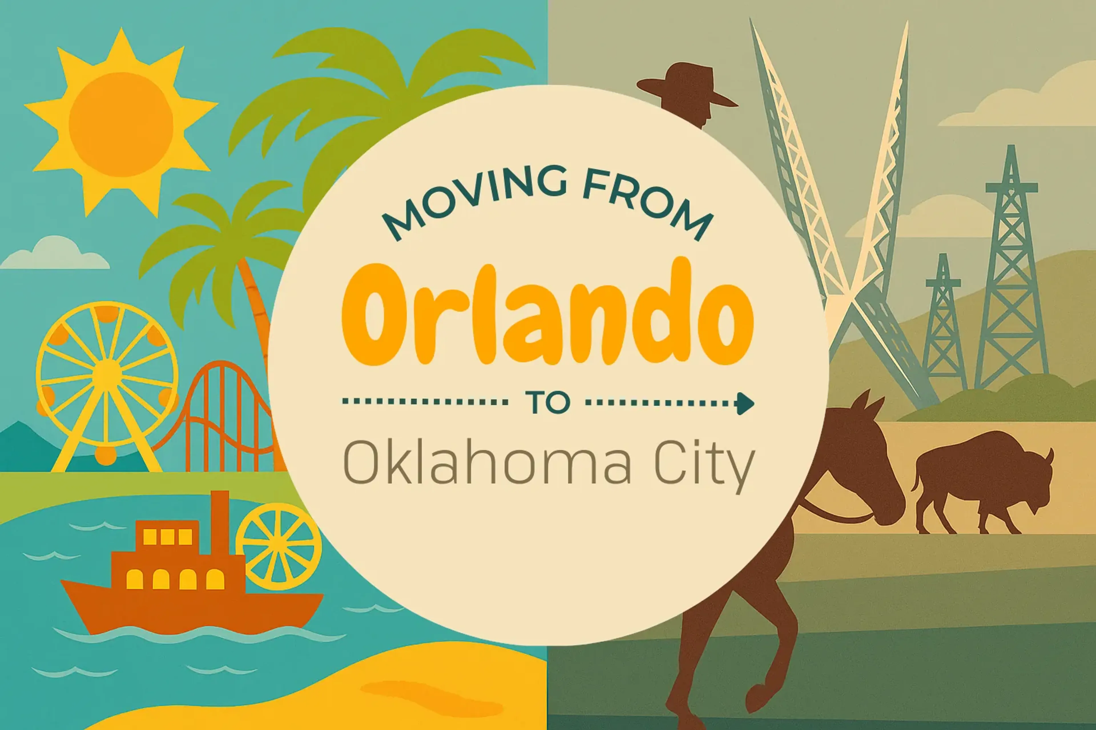 Side-by-side comparison of Orlando to Oklahoma City moving companies