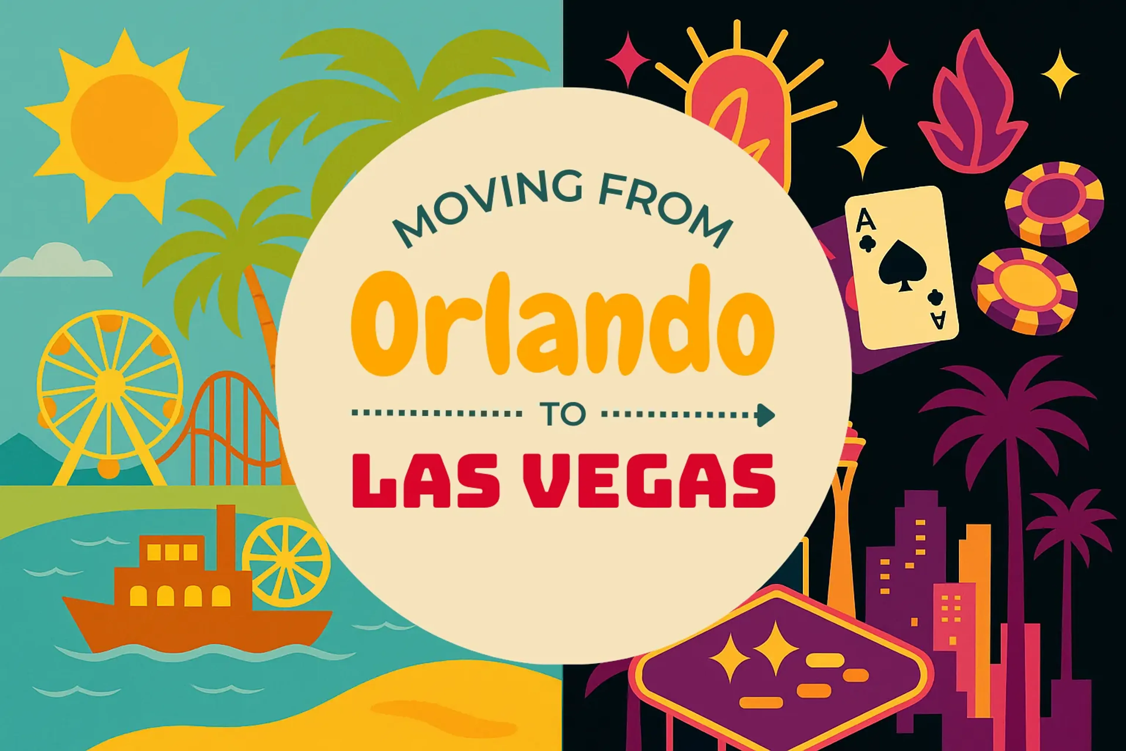 Side-by-side comparison of Orlando to Las Vegas moving companies