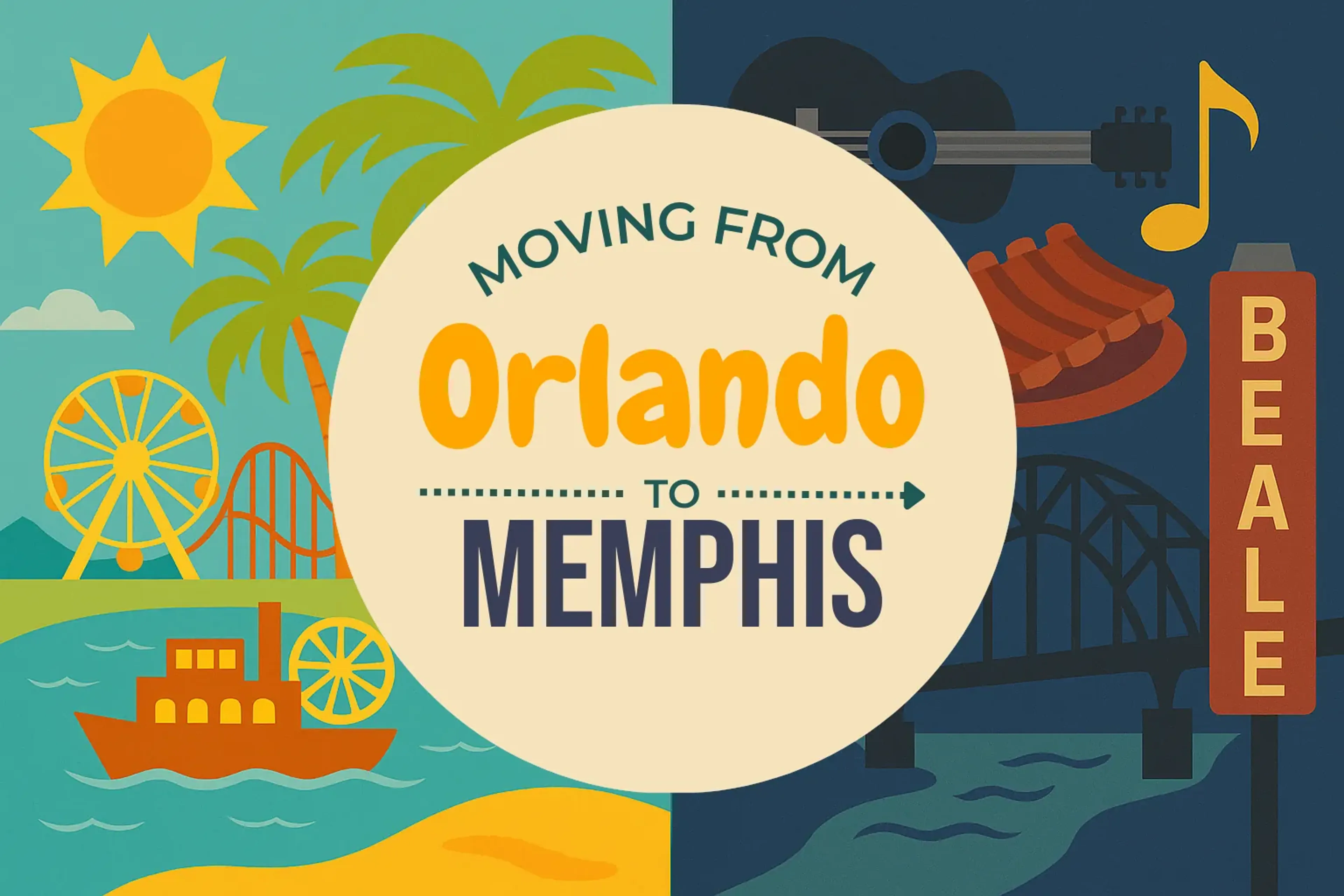 Side-by-side comparison of Orlando to Memphis moving companies