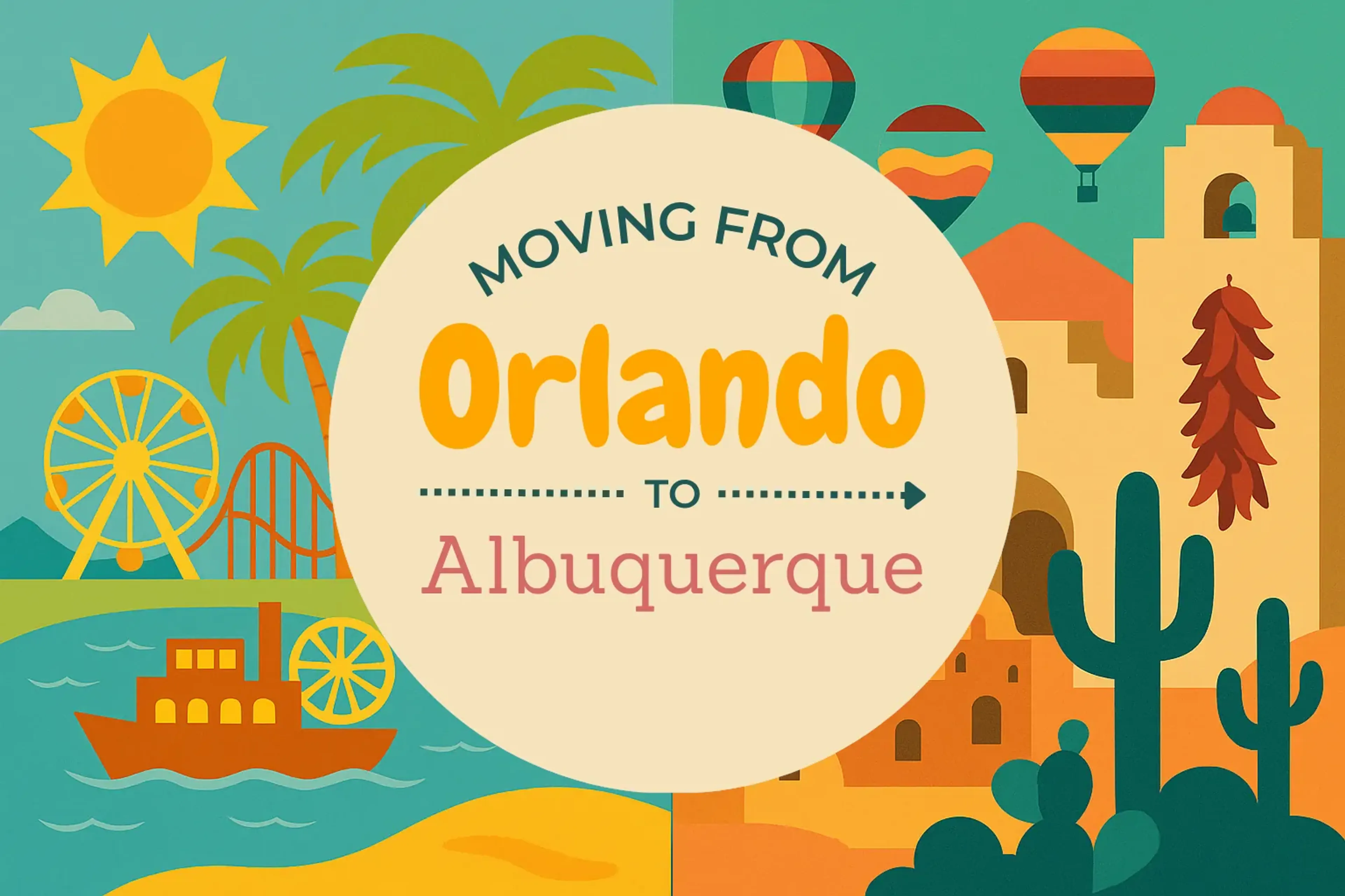 Side-by-side comparison of Orlando to Albuquerque moving companies