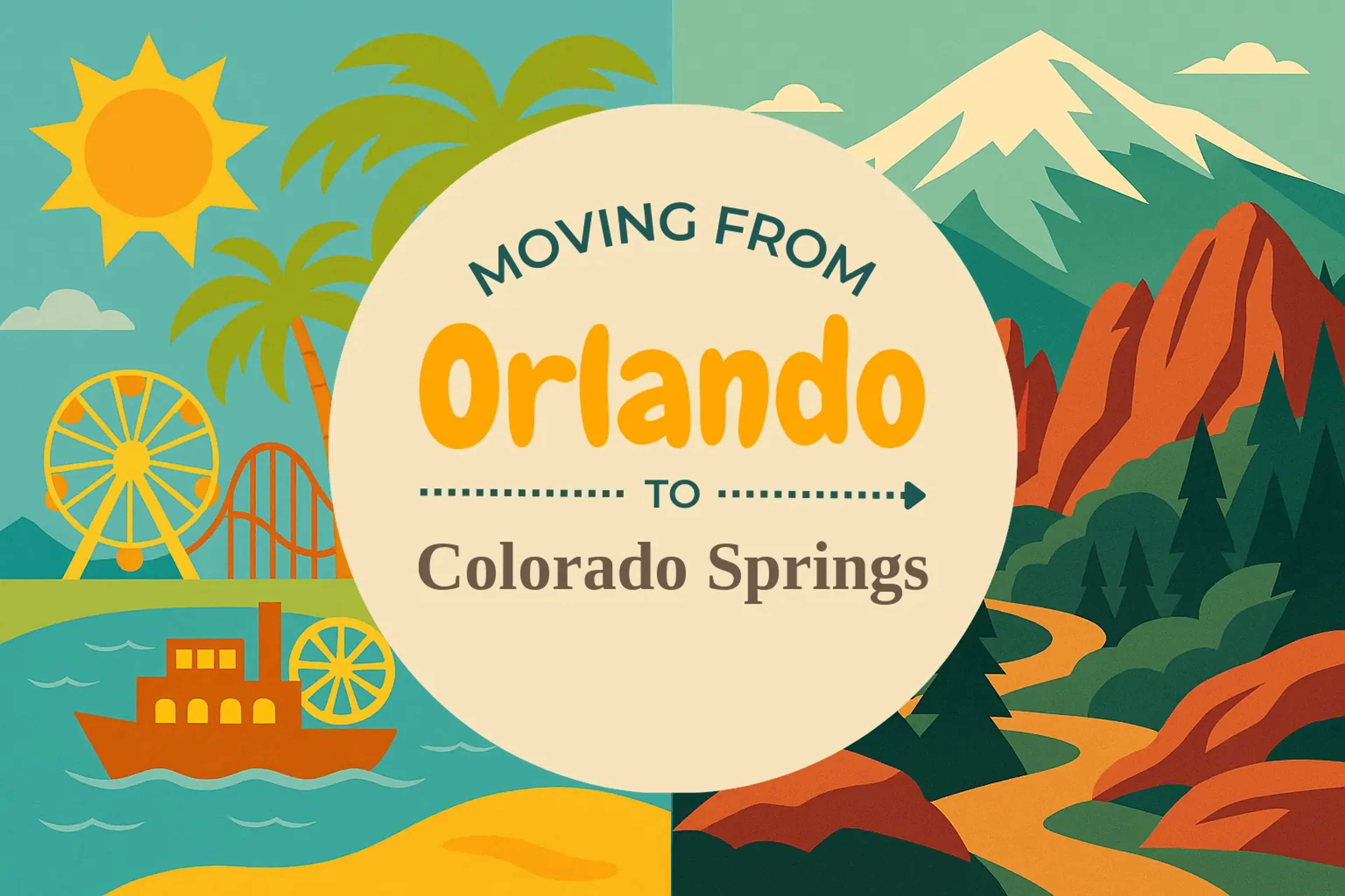 Side-by-side comparison of Orlando to Colorado Springs moving companies