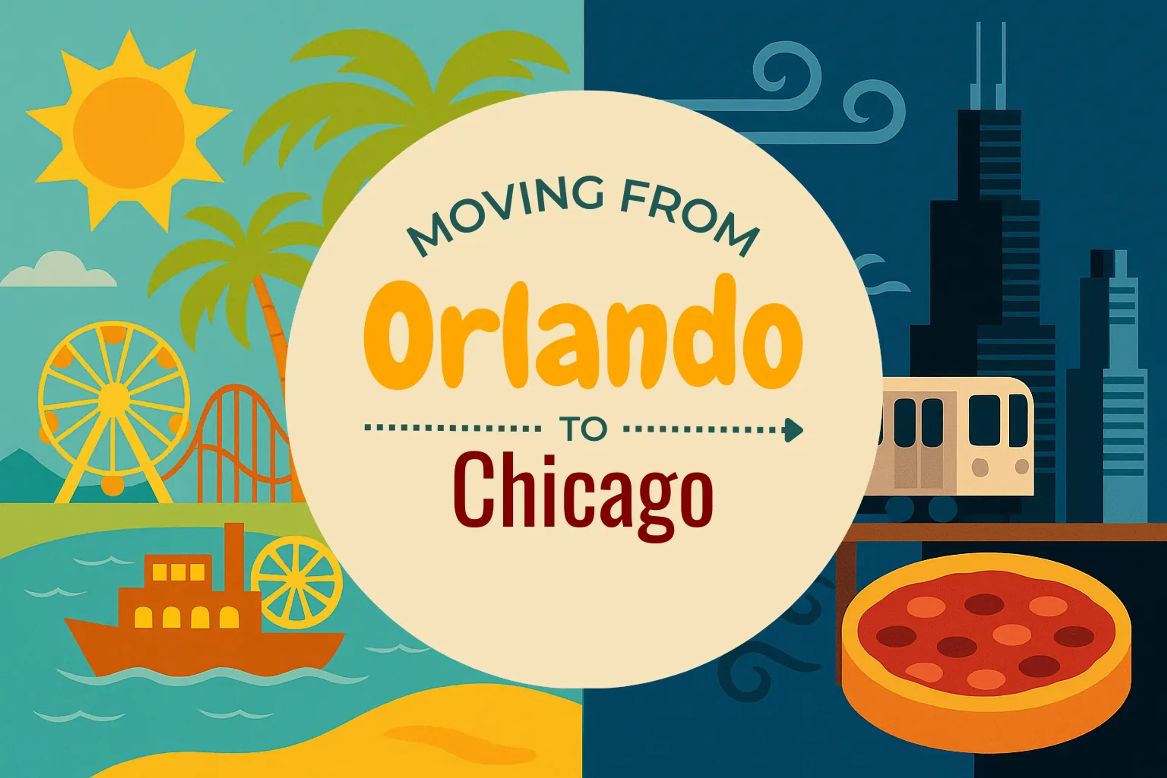 Side-by-side comparison of Orlando to Chicago moving companies