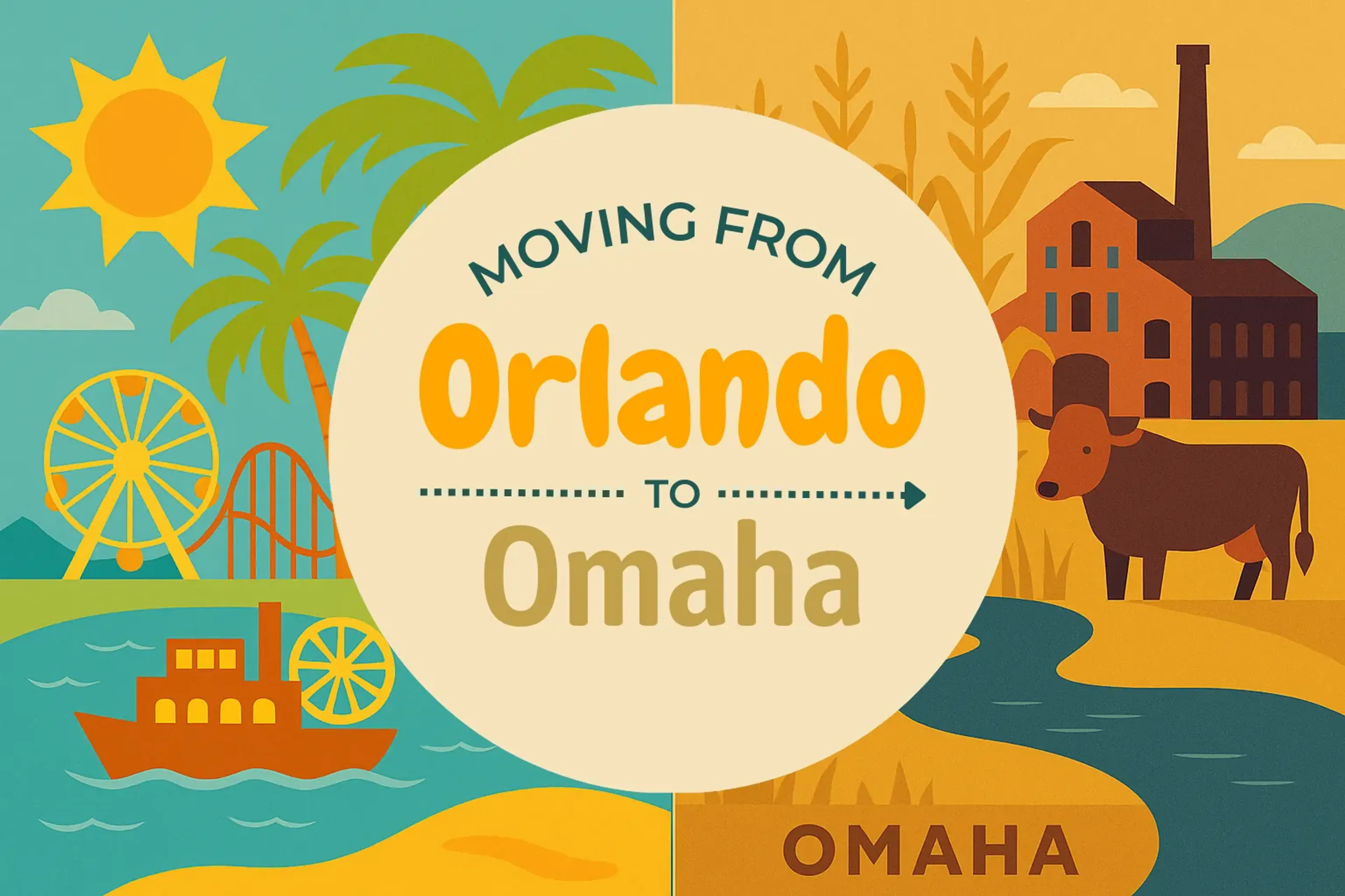 Side-by-side comparison of Orlando to Omaha moving companies