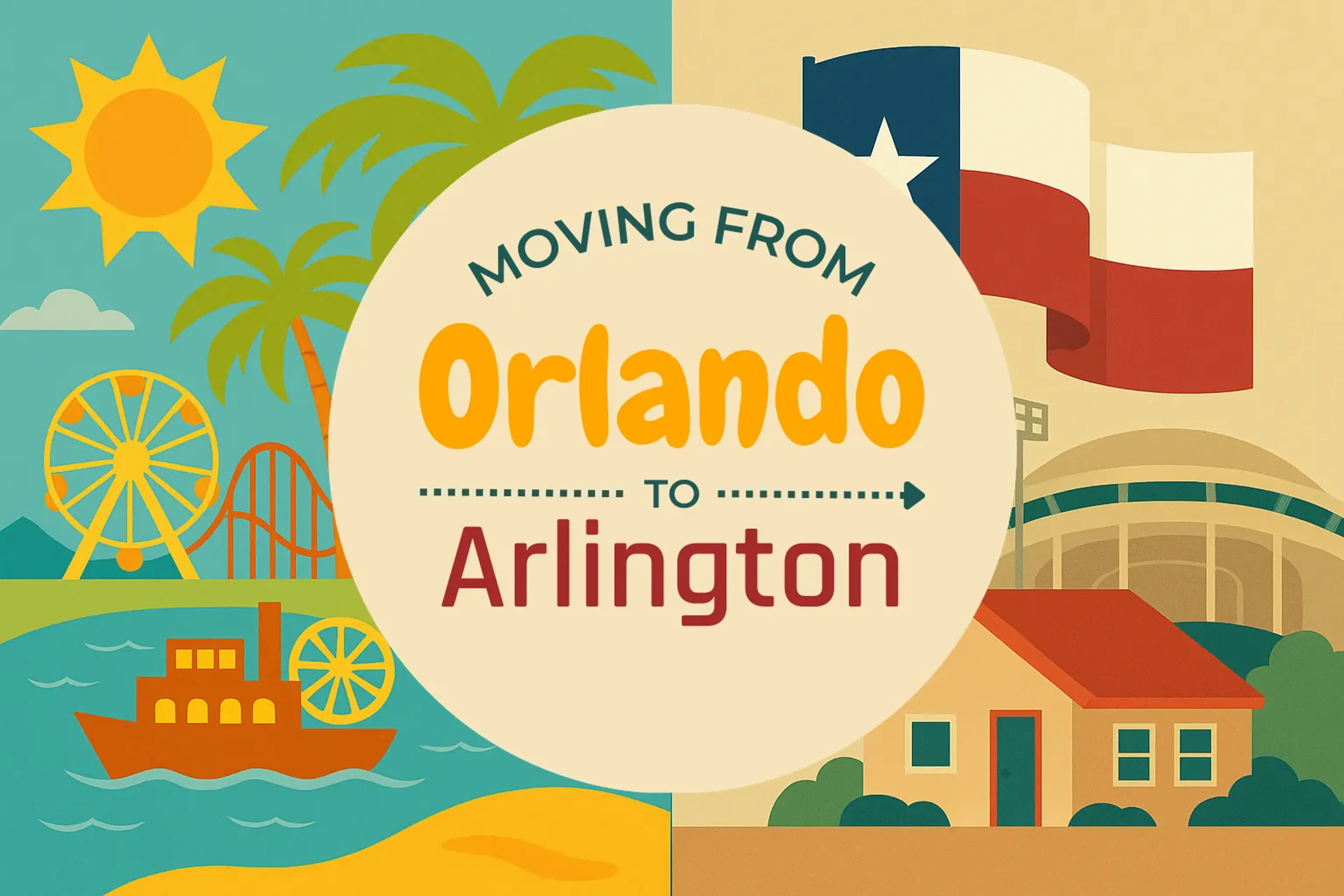 Side-by-side comparison of Orlando to Arlington moving companies