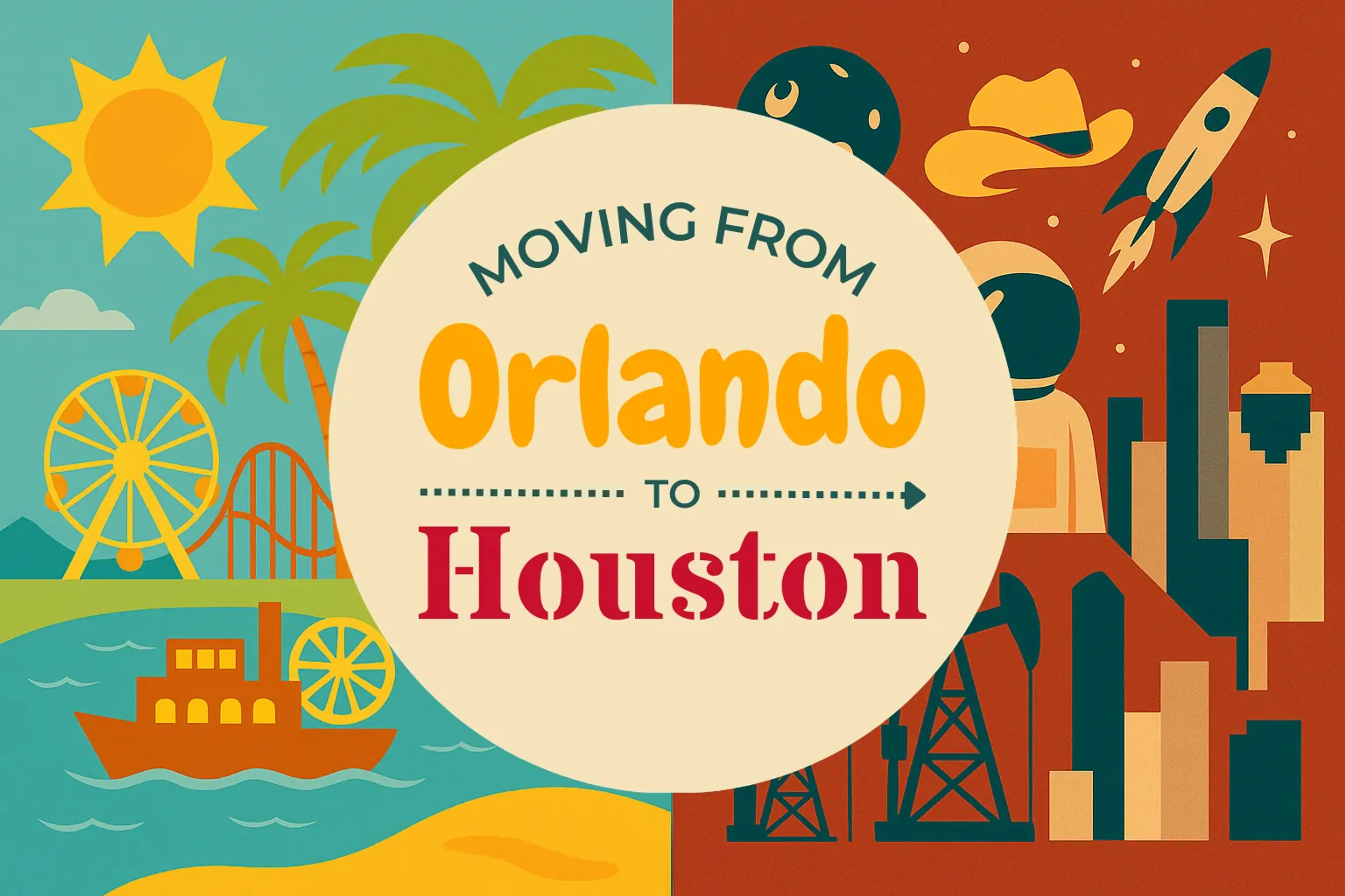 Side-by-side comparison of Orlando to Houston moving companies