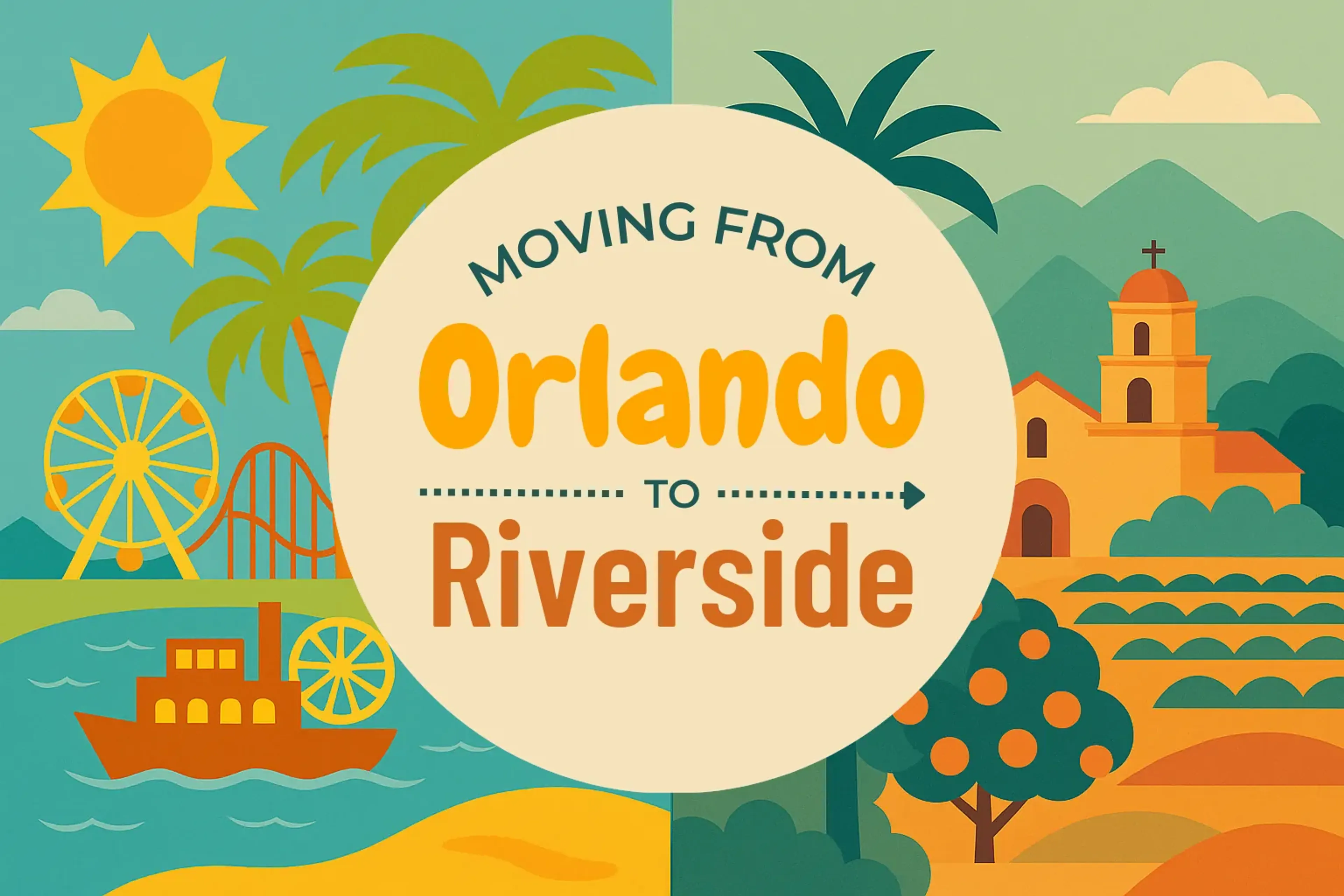Side-by-side comparison of Orlando to Riverside moving companies