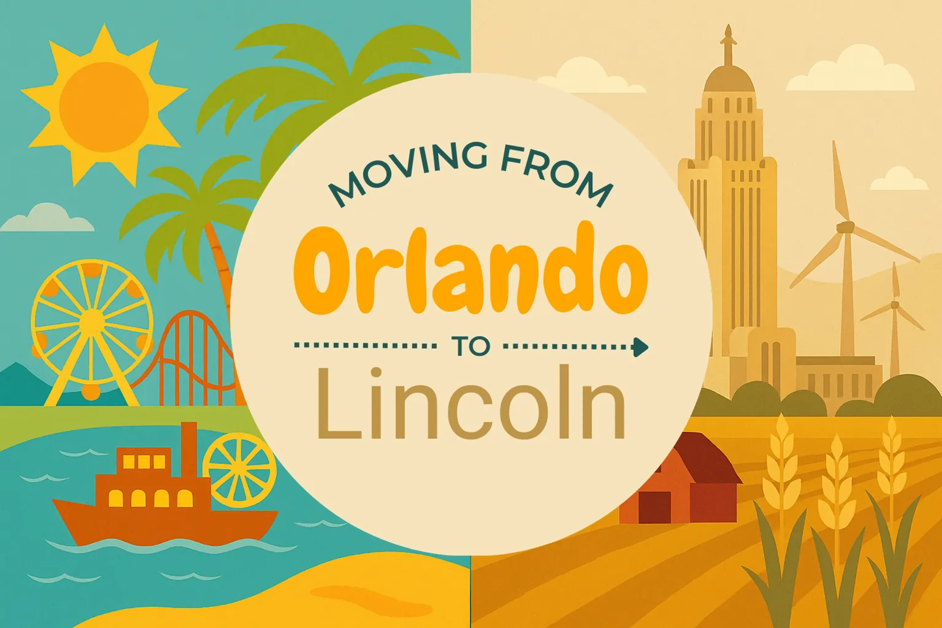 Side-by-side comparison of Orlando to Lincoln moving companies