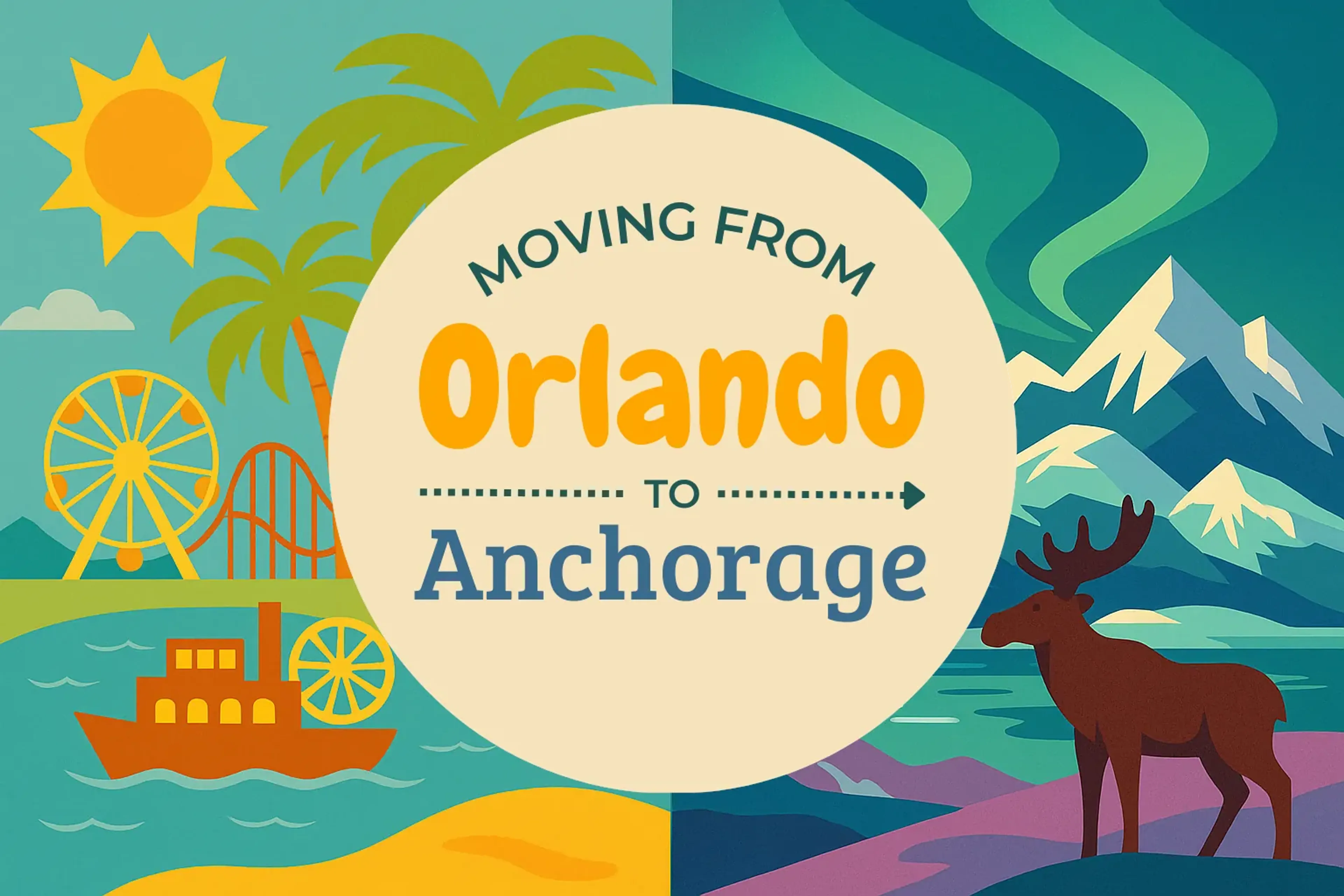 Side-by-side comparison of Orlando to Anchorage moving companies