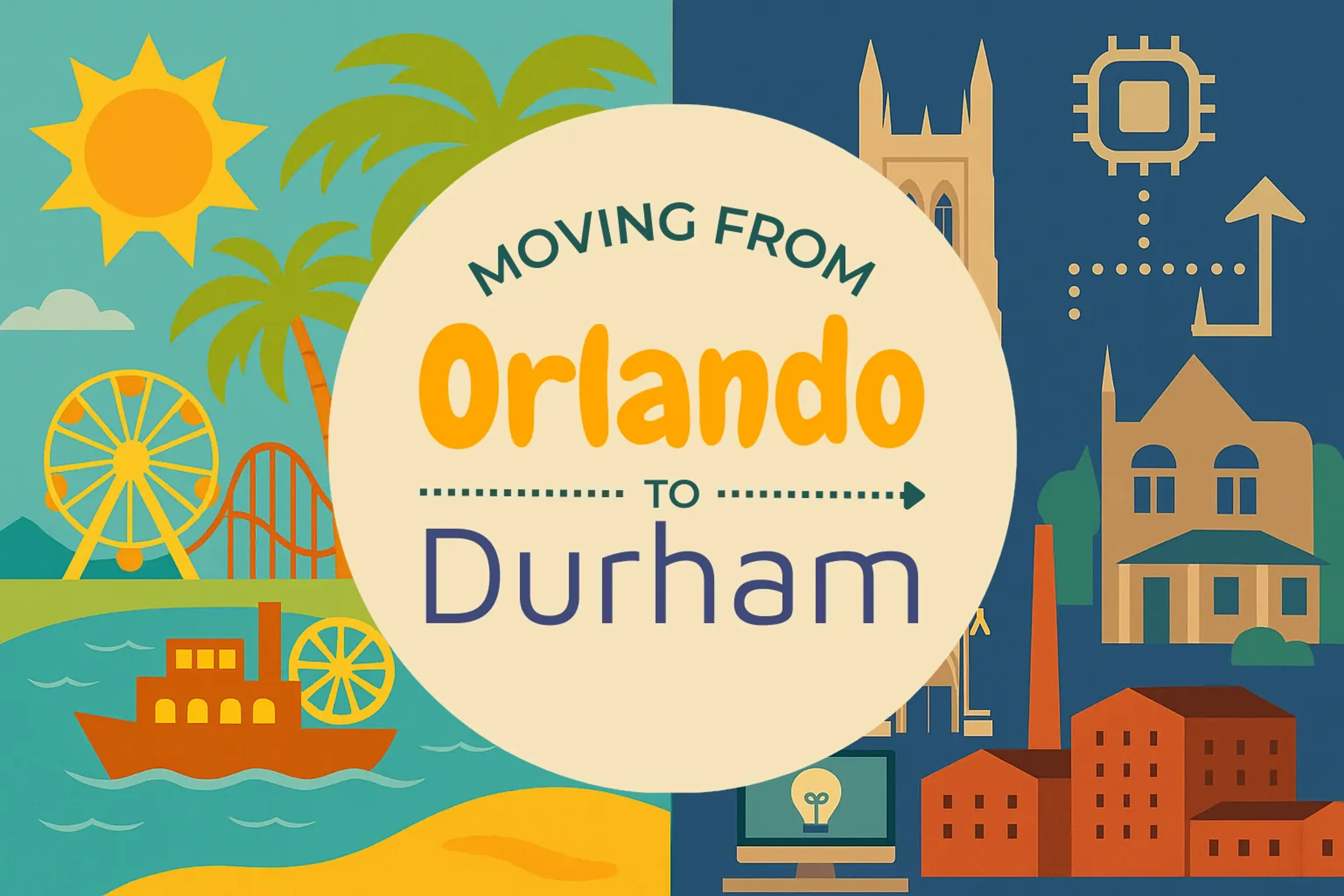 Side-by-side comparison of Orlando to Durham moving companies