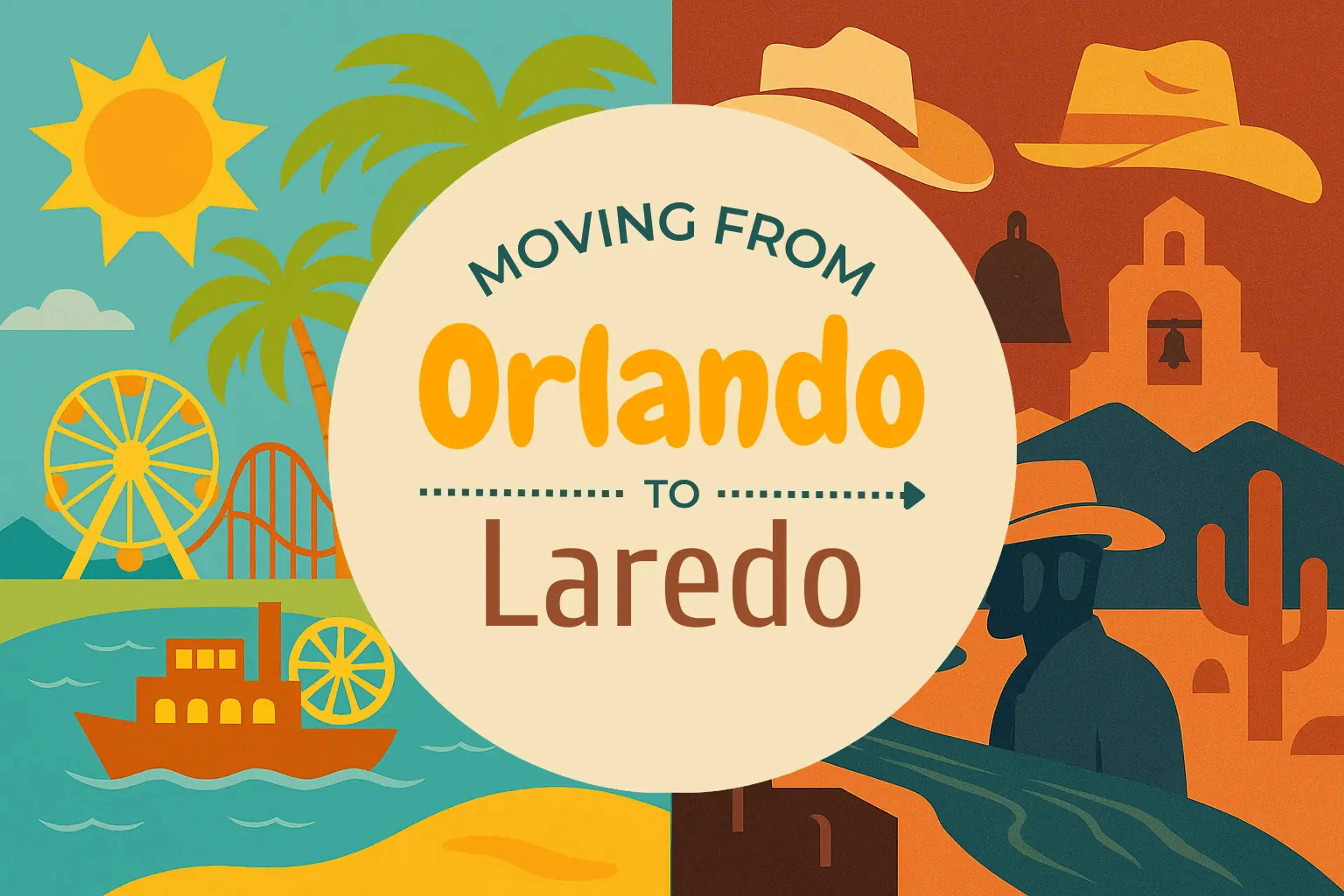 Side-by-side comparison of Orlando to Laredo moving companies
