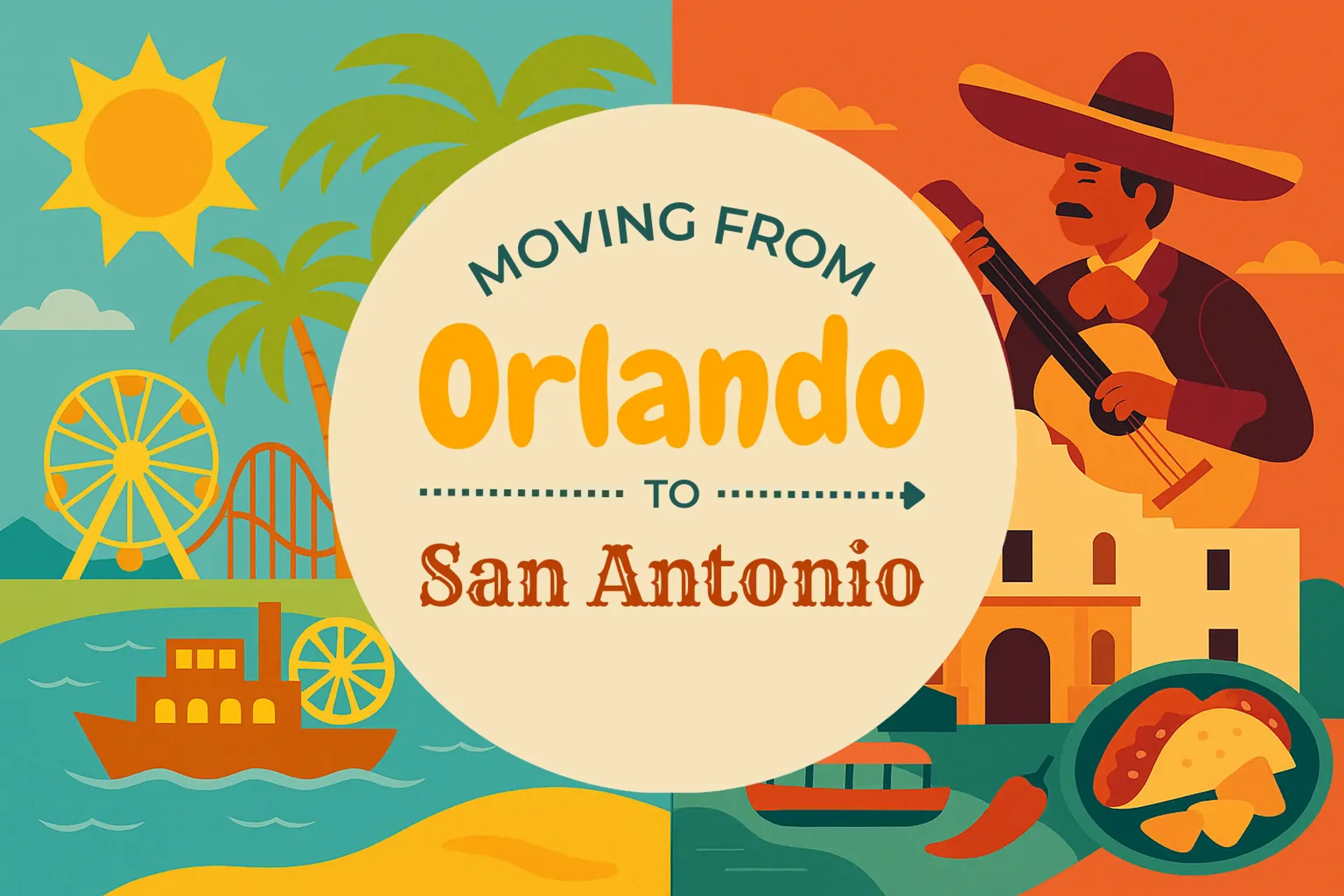 Side-by-side comparison of Orlando to San Antonio moving companies