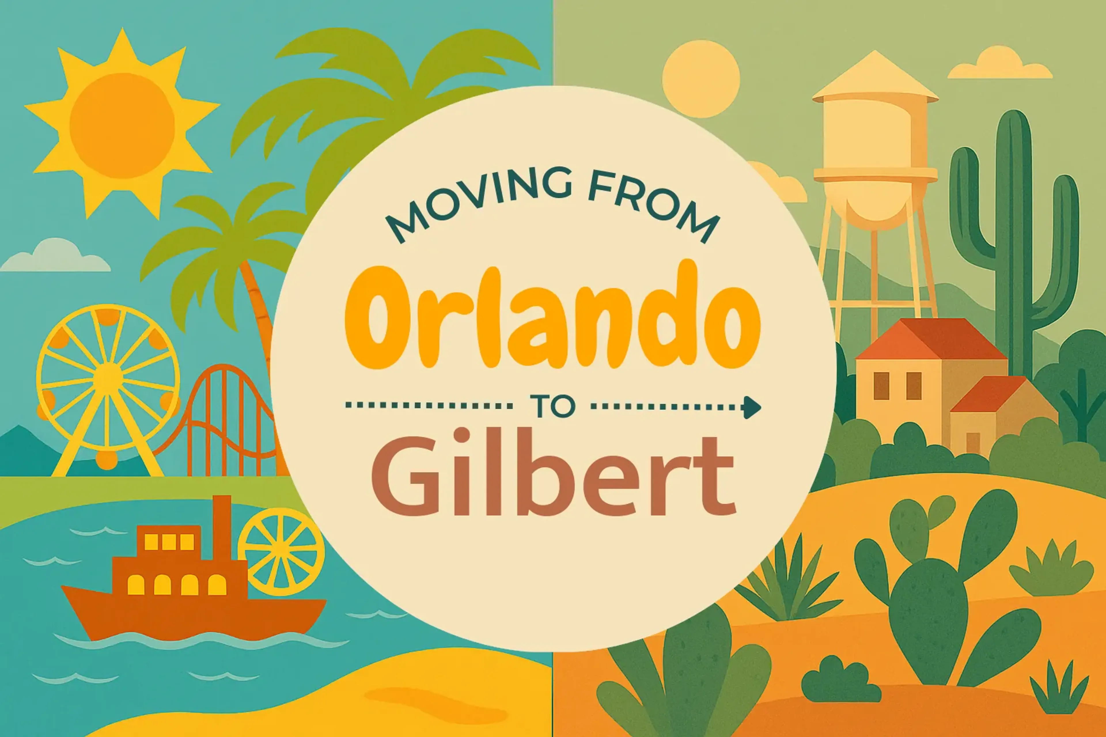 Side-by-side comparison of Orlando to Gilbert moving companies