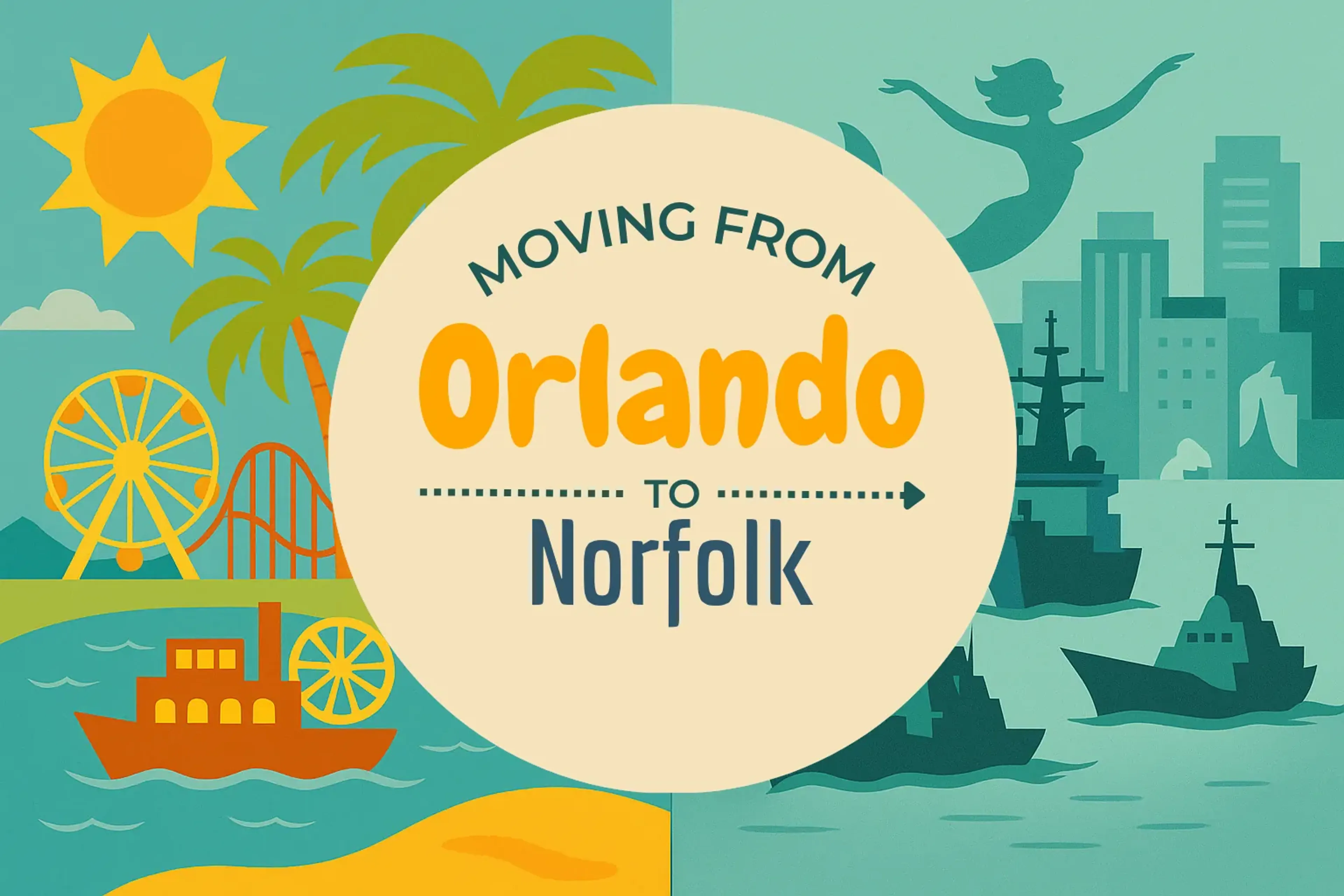 Side-by-side comparison of Orlando to Norfolk moving companies