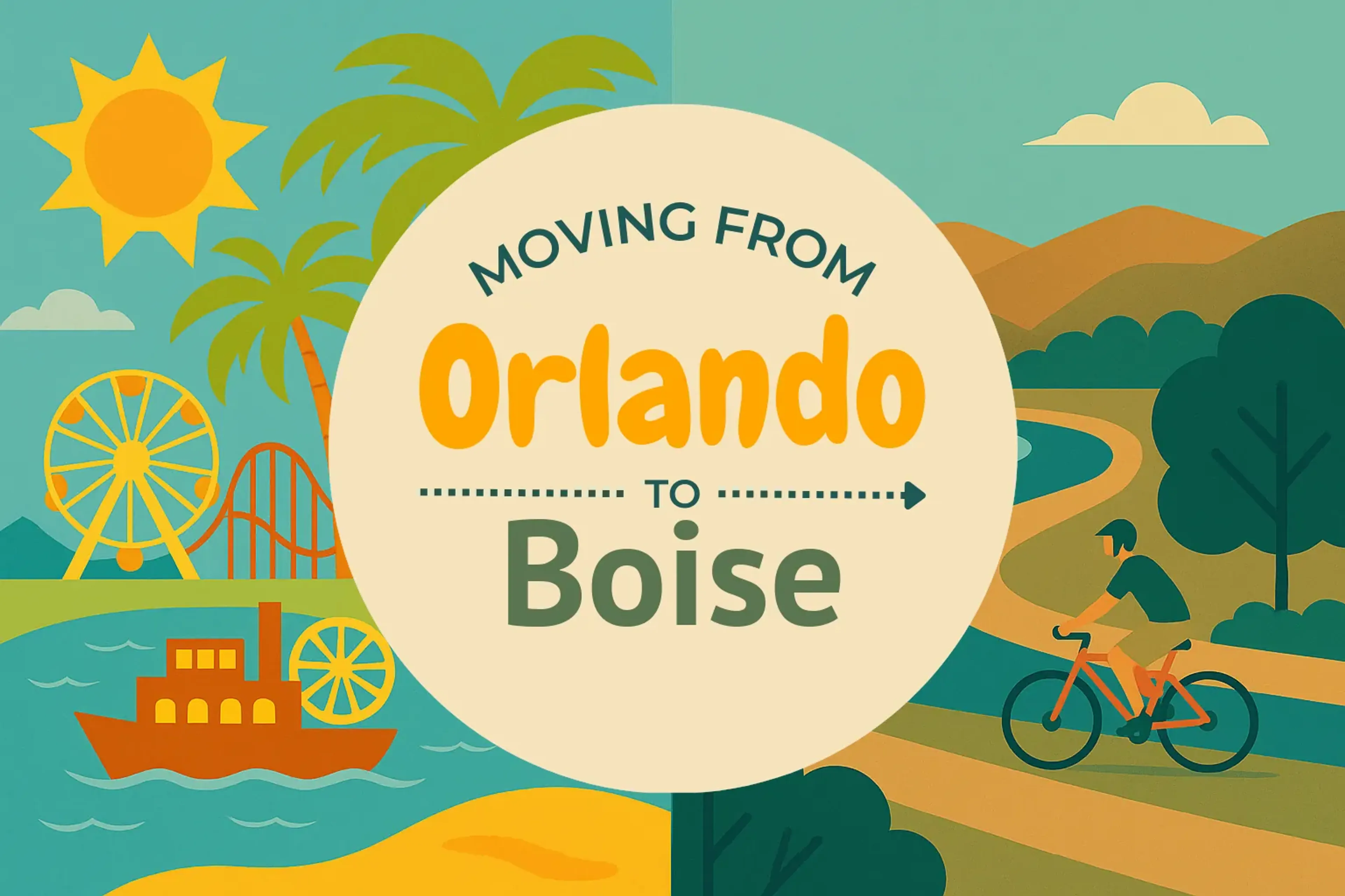 Side-by-side comparison of Orlando to Boise moving companies