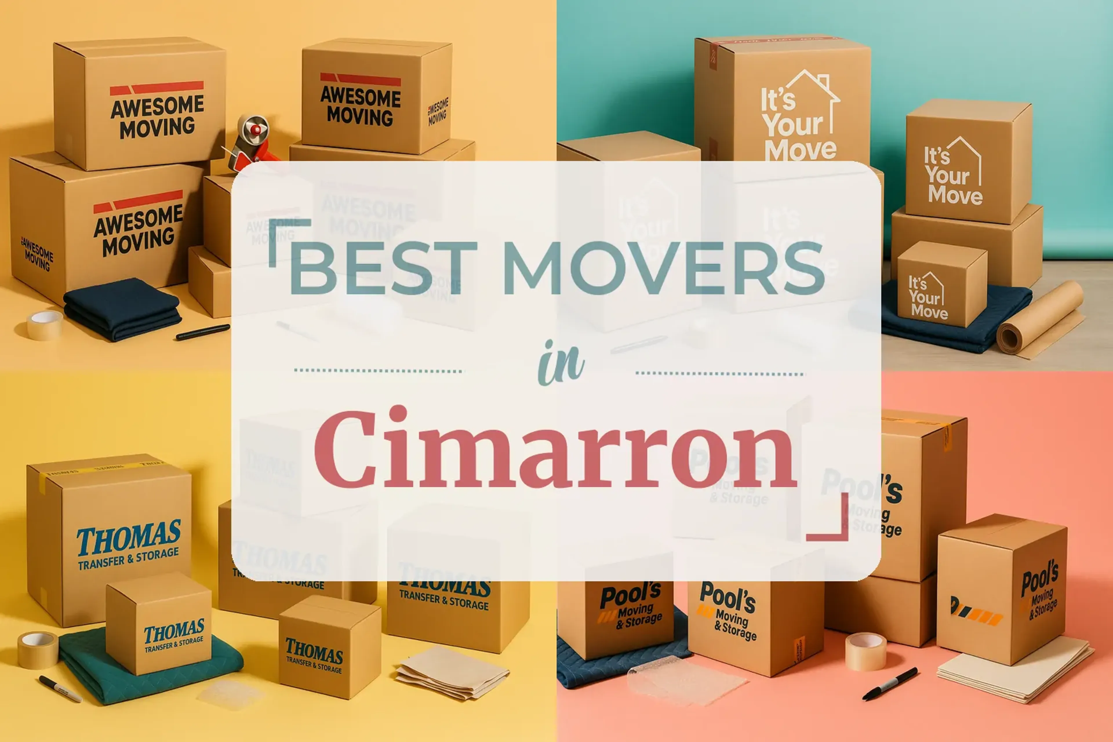 Side-by-side comparison of Cimarron moving companies