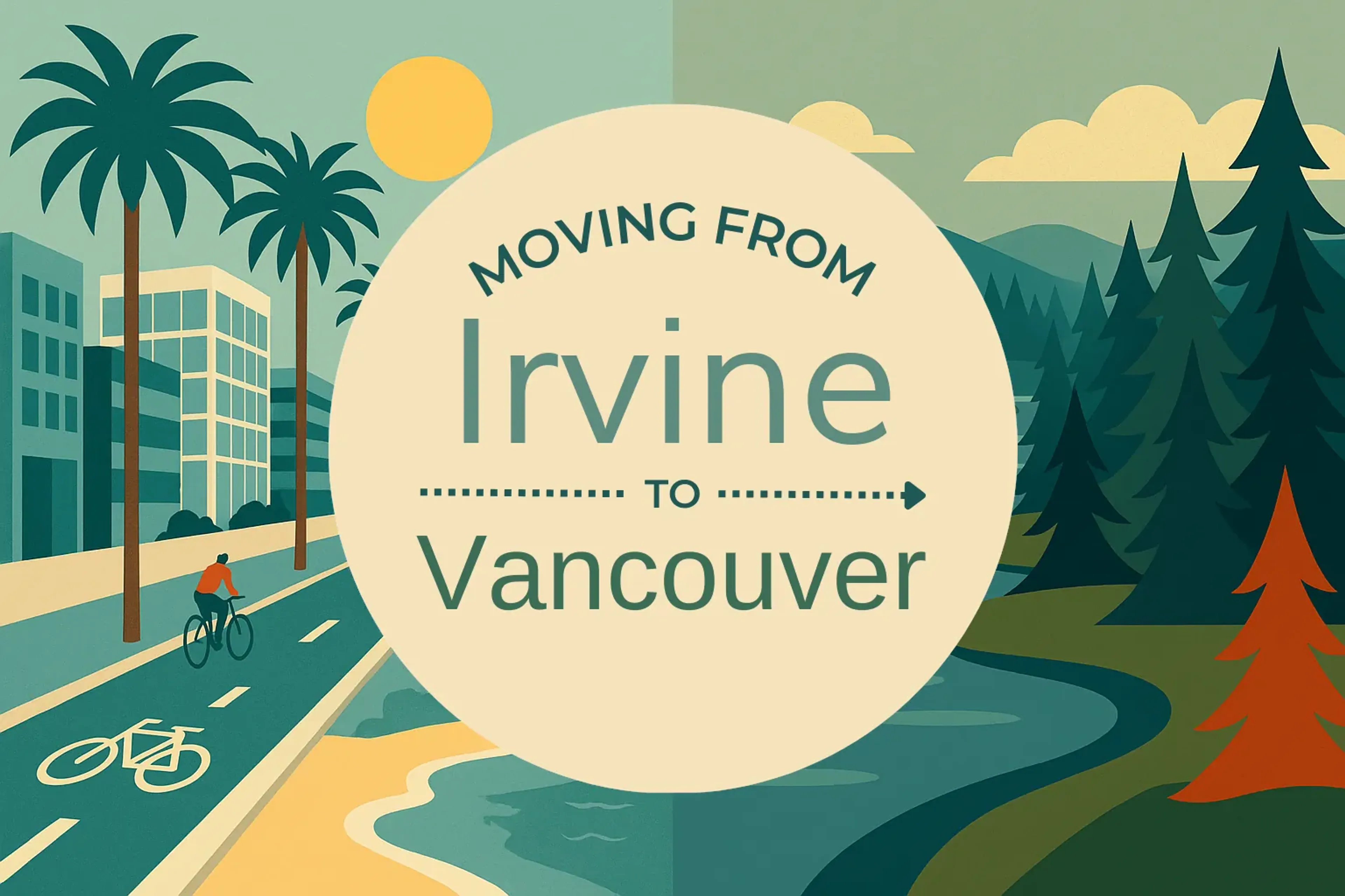 Side-by-side comparison of Irvine to Vancouver moving companies