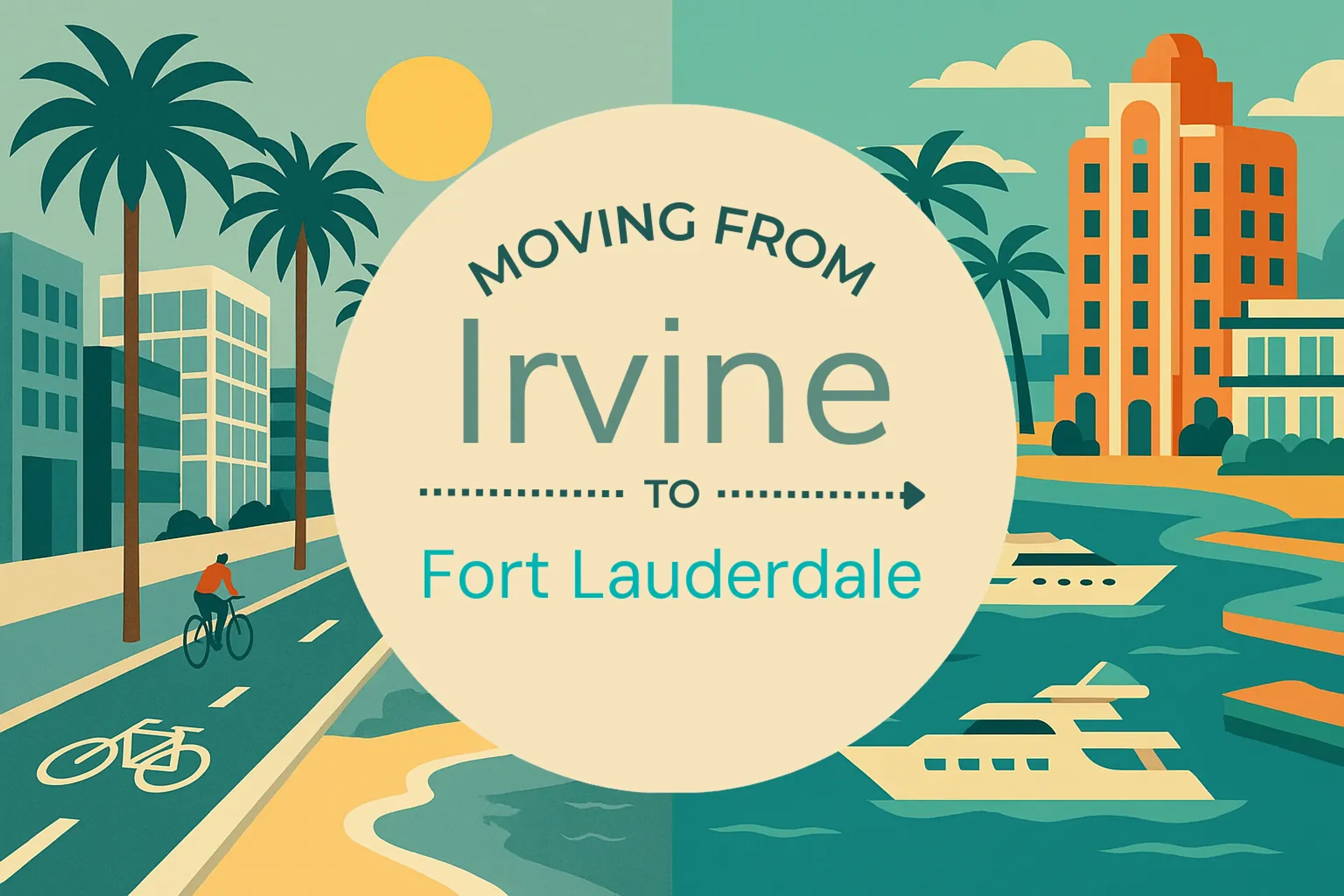 Side-by-side comparison of Irvine to Fort Lauderdale moving companies