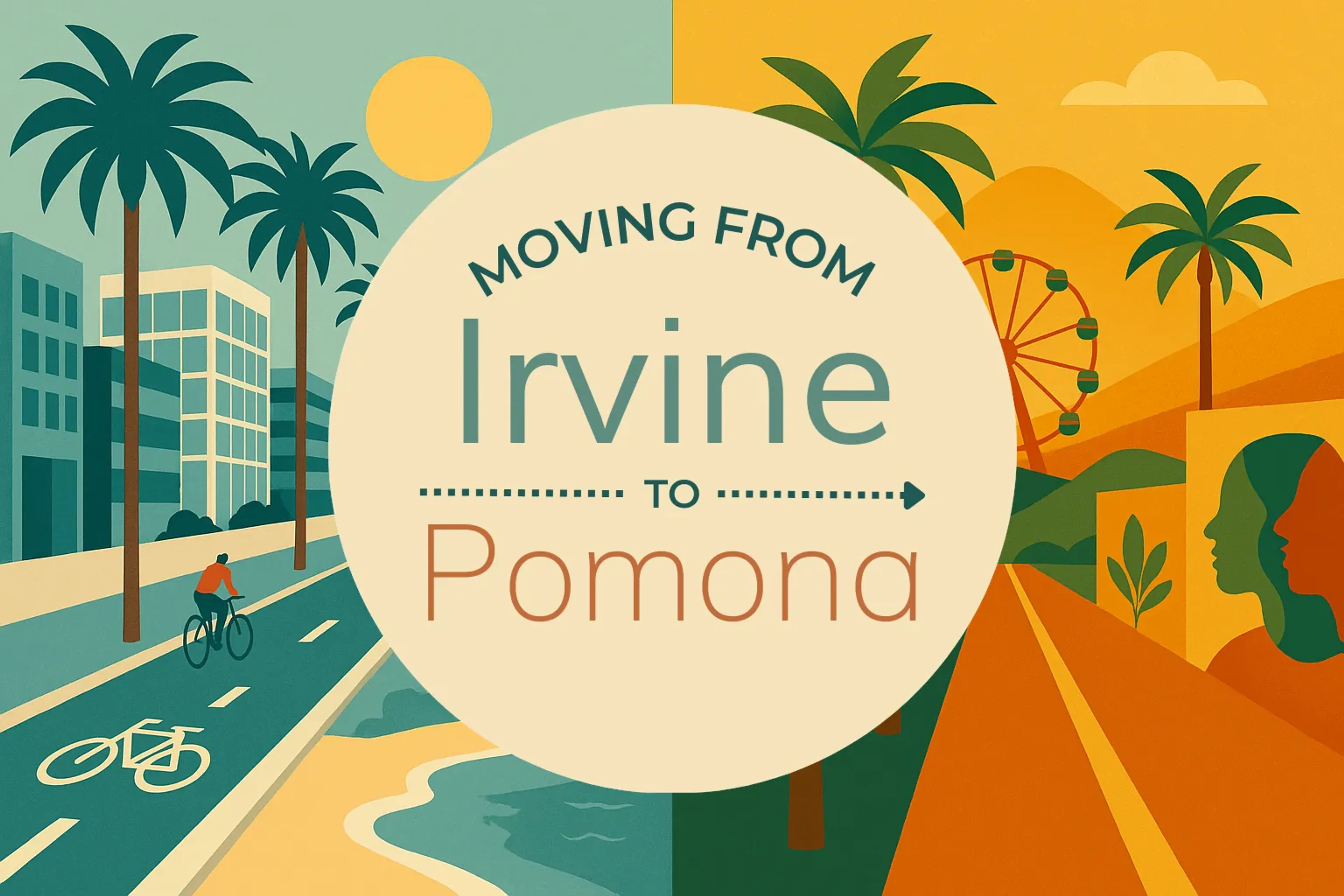 Side-by-side comparison of Irvine to Pomona moving companies