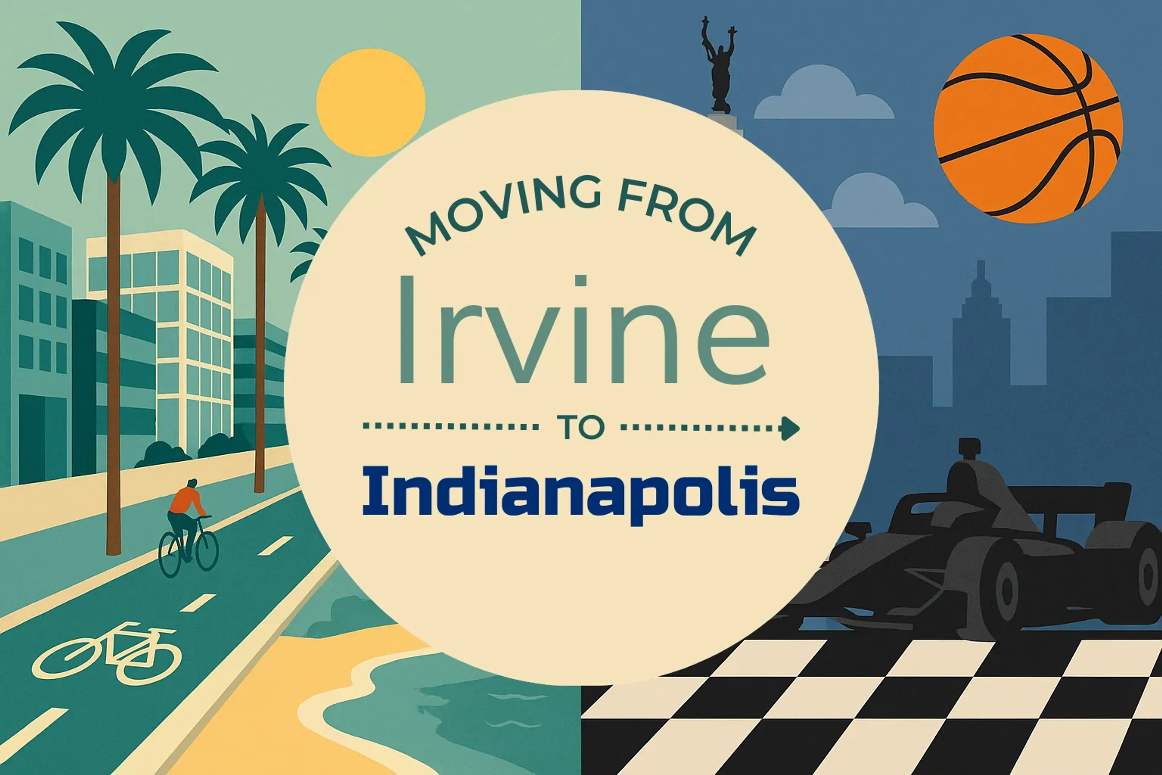 Side-by-side comparison of Irvine to Indianapolis moving companies