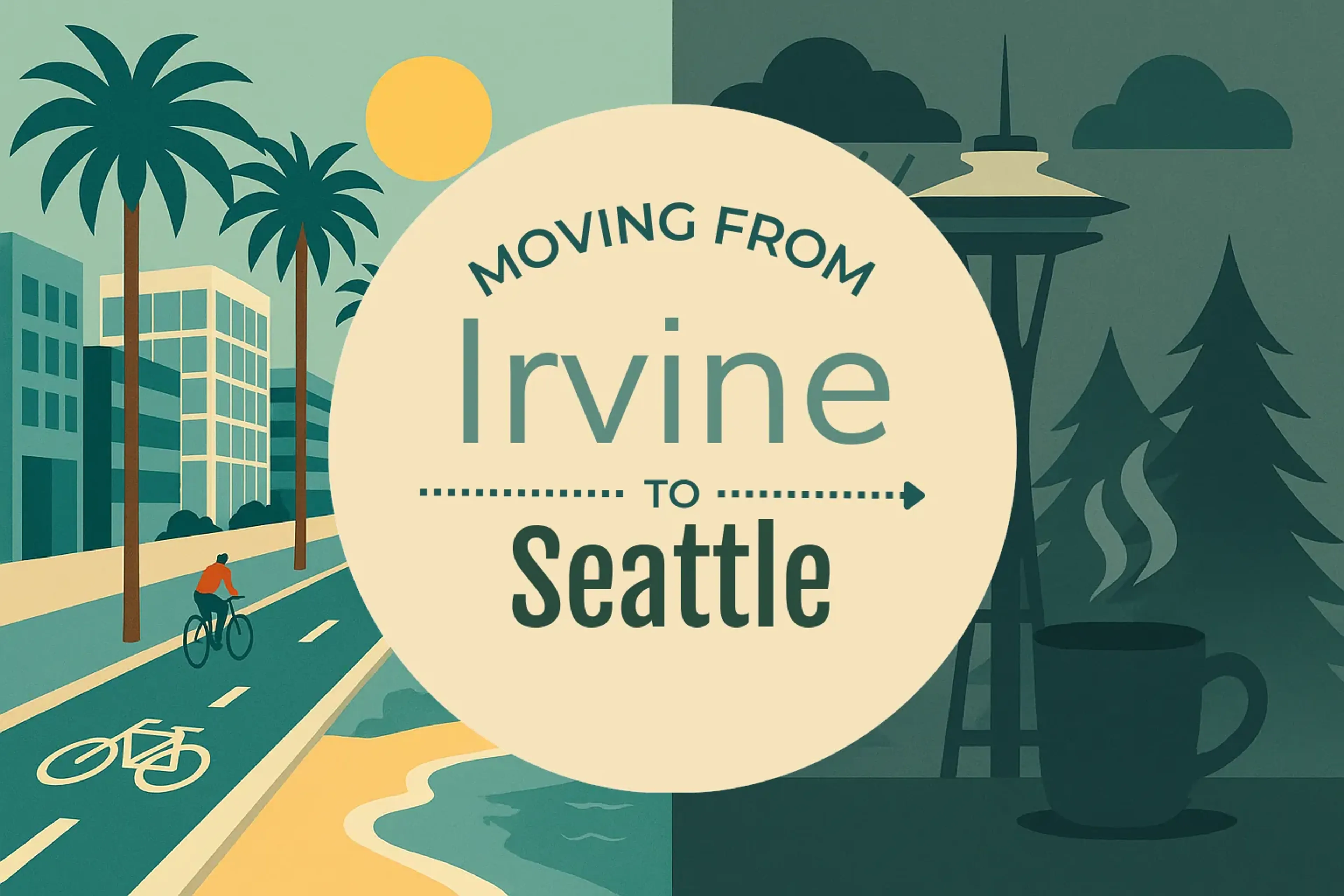 Side-by-side comparison of Irvine to Seattle moving companies