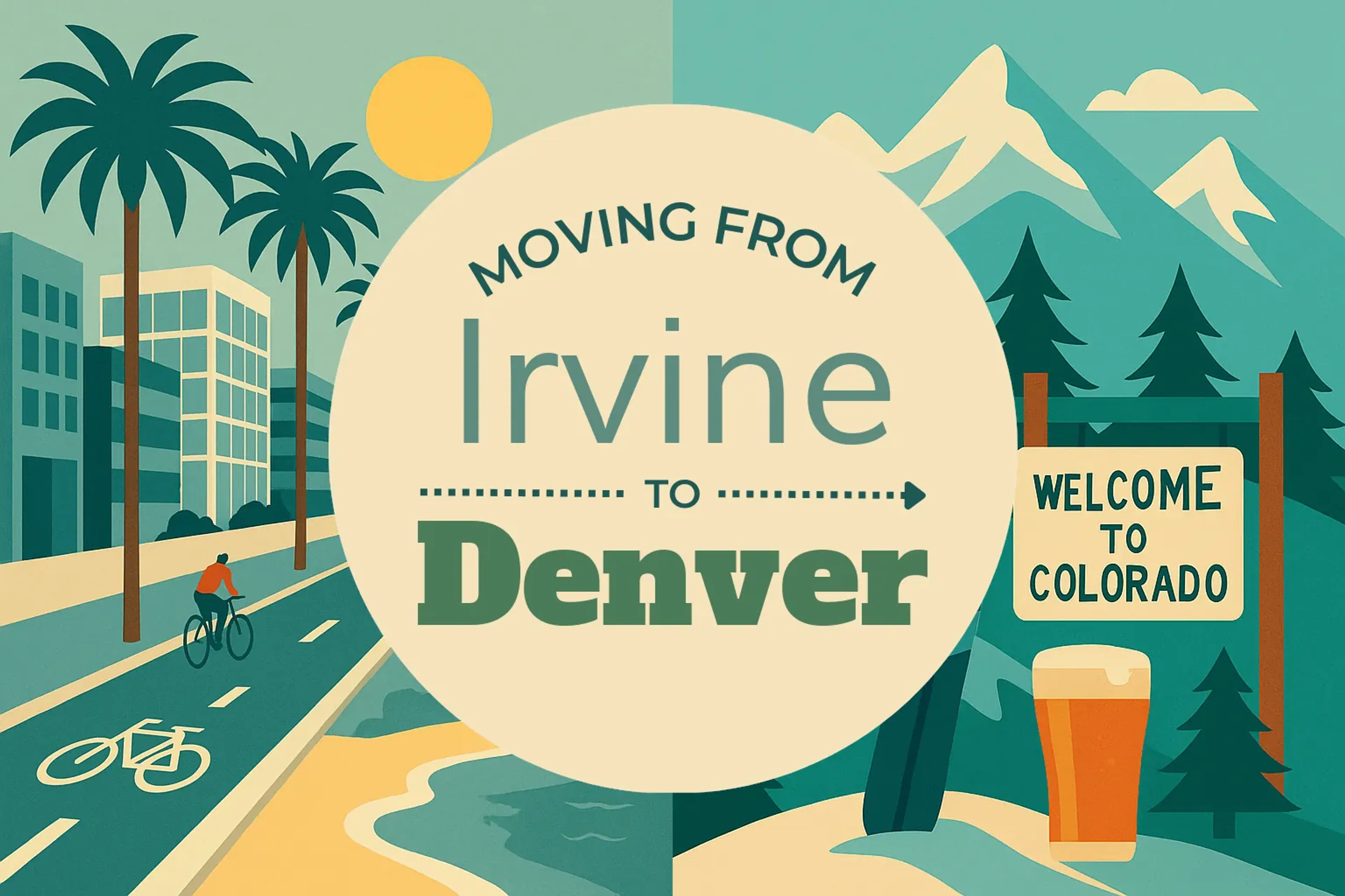 Side-by-side comparison of Irvine to Denver moving companies