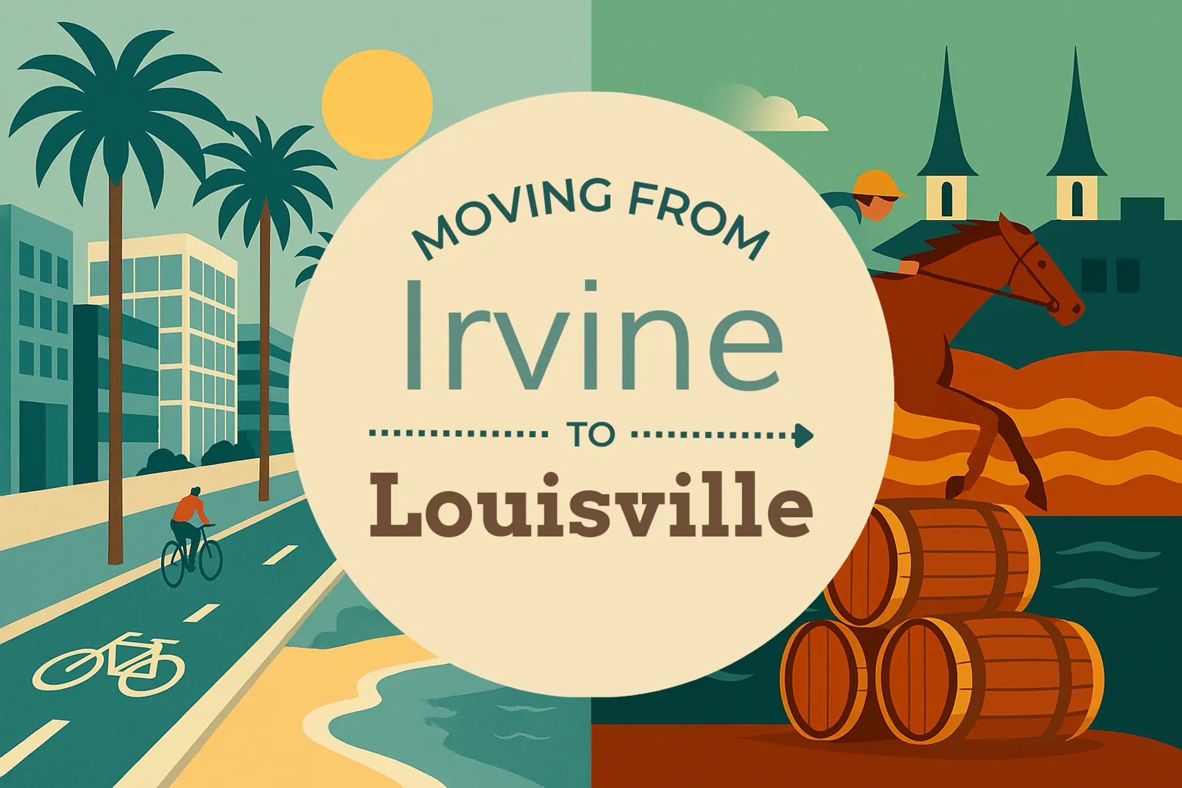 Side-by-side comparison of Irvine to Louisville moving companies