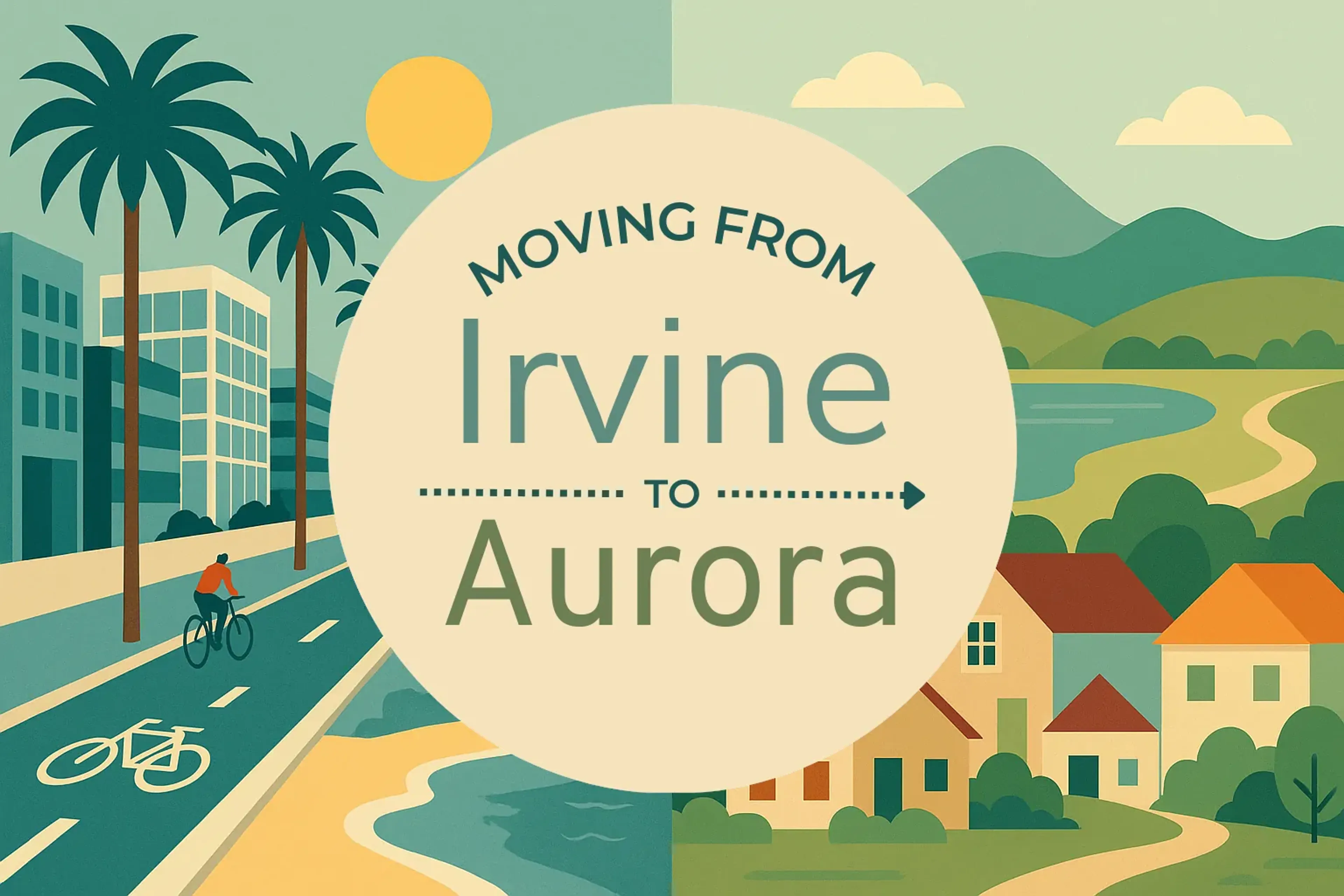 Side-by-side comparison of Irvine to Aurora moving companies