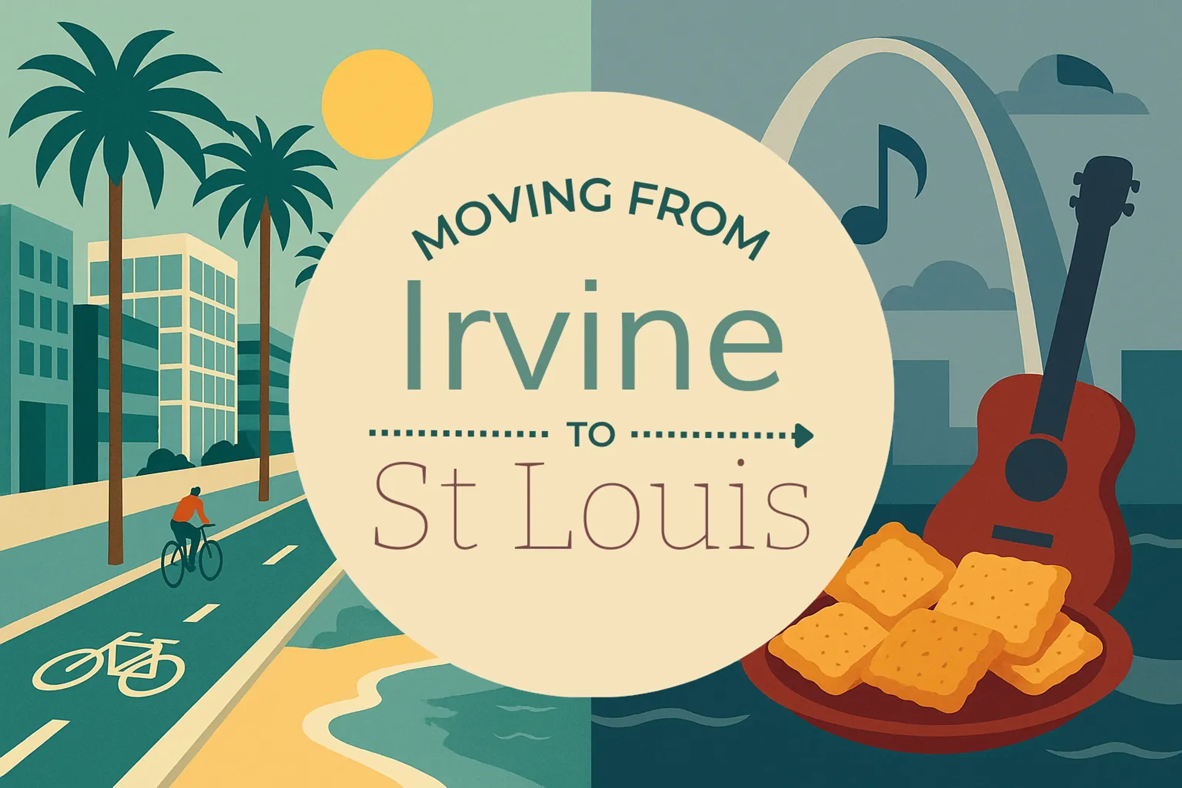Side-by-side comparison of Irvine to St. Louis moving companies