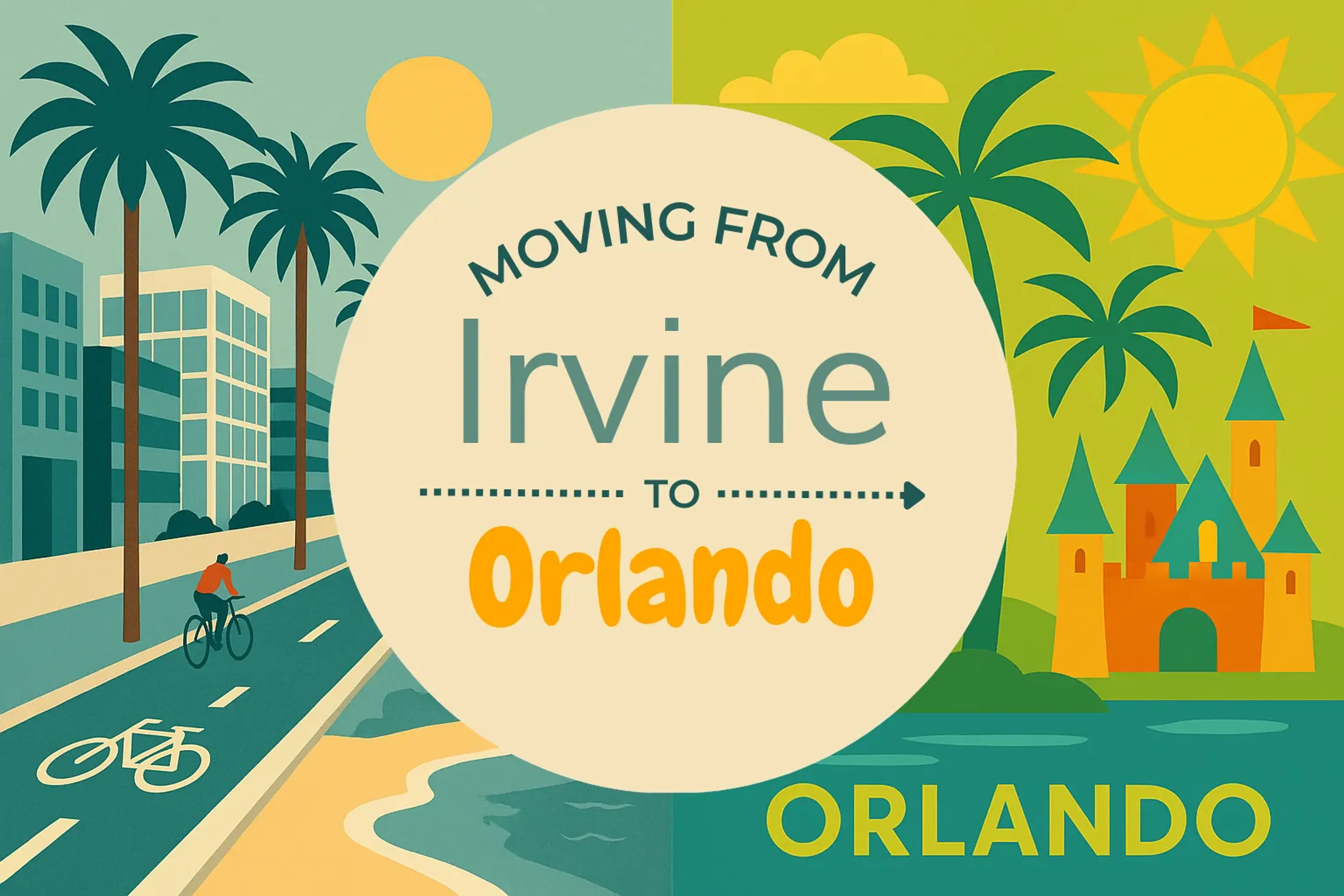 Side-by-side comparison of Irvine to Orlando moving companies