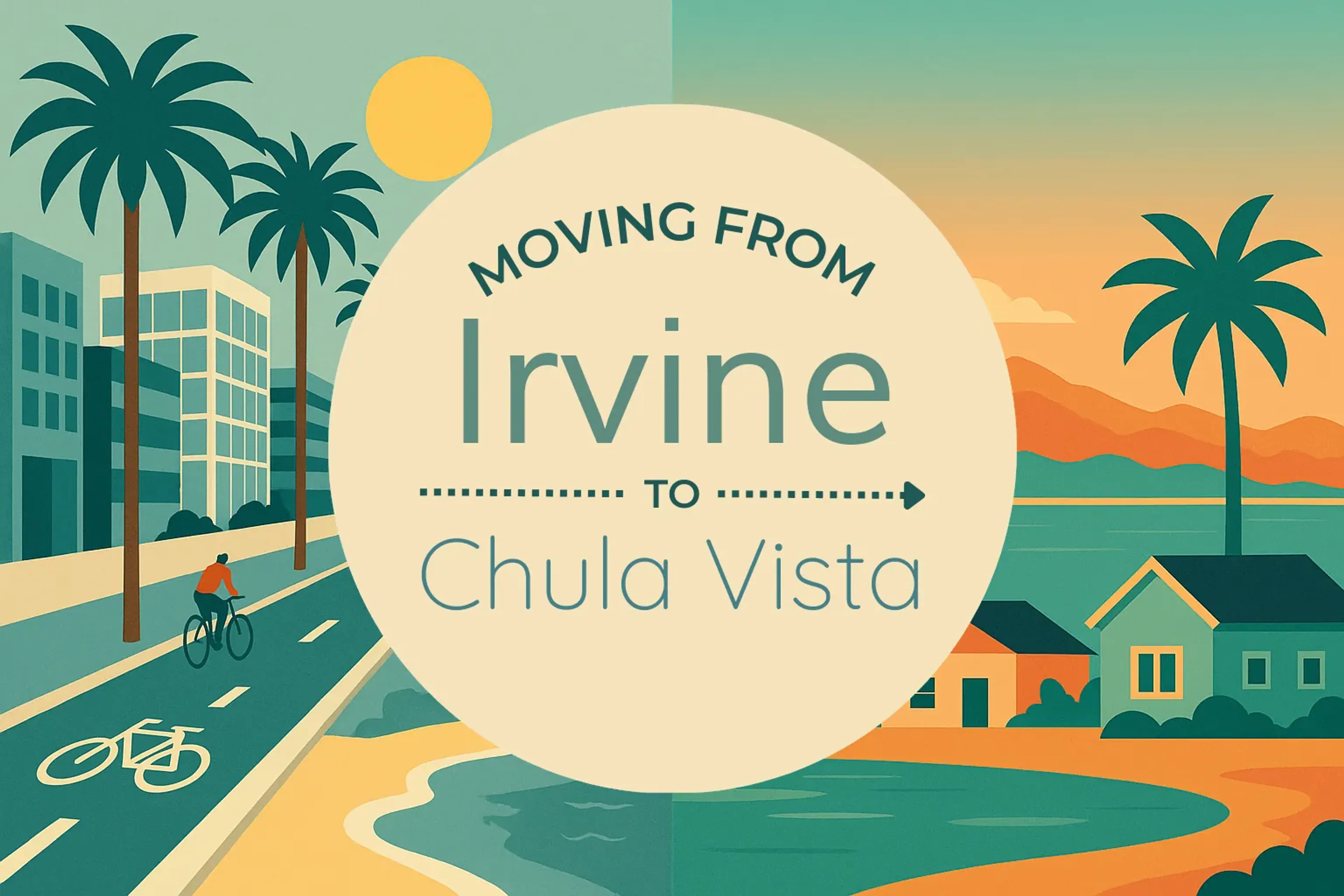 Side-by-side comparison of Irvine to Chula Vista moving companies