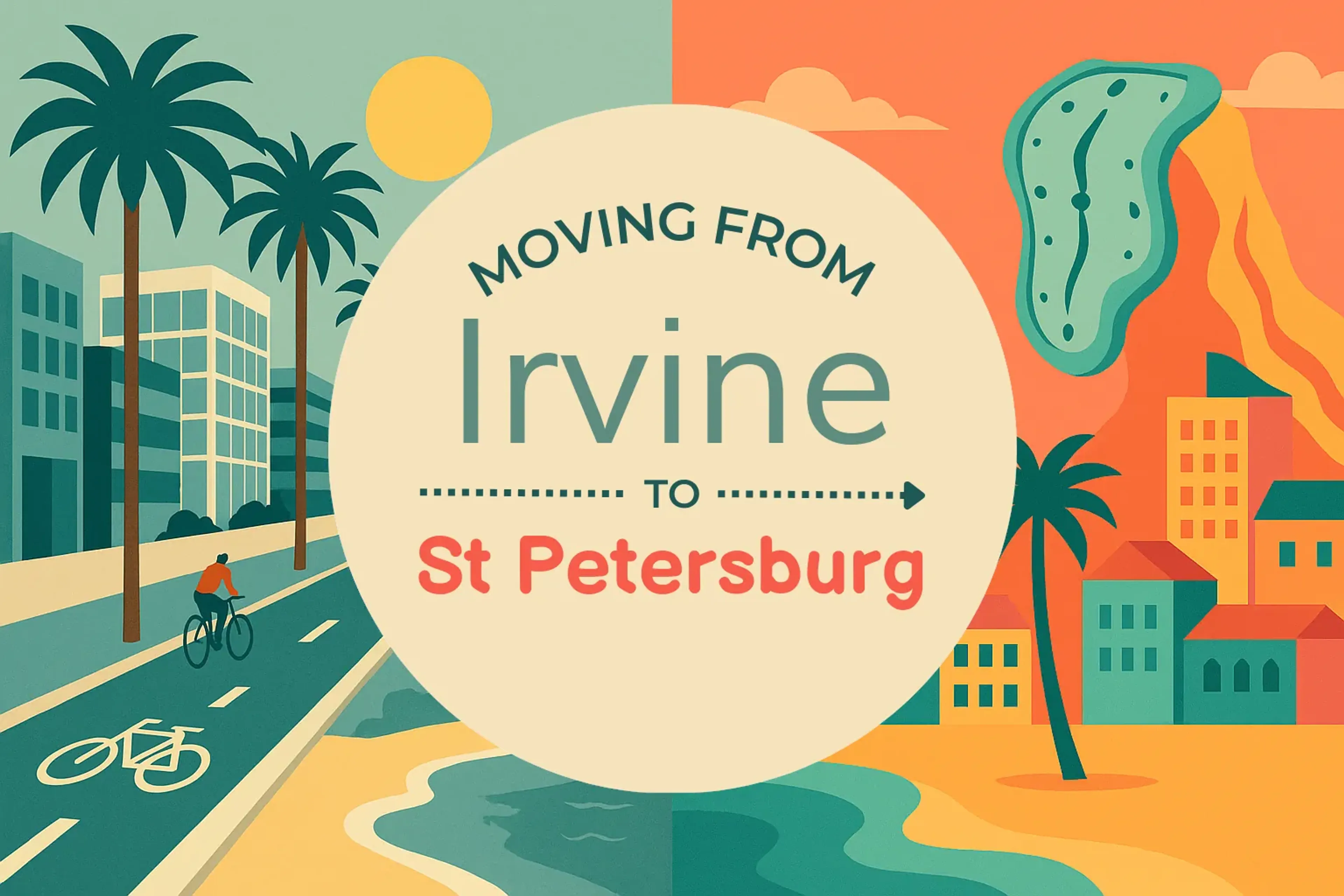 Side-by-side comparison of Irvine to St. Petersburg moving companies