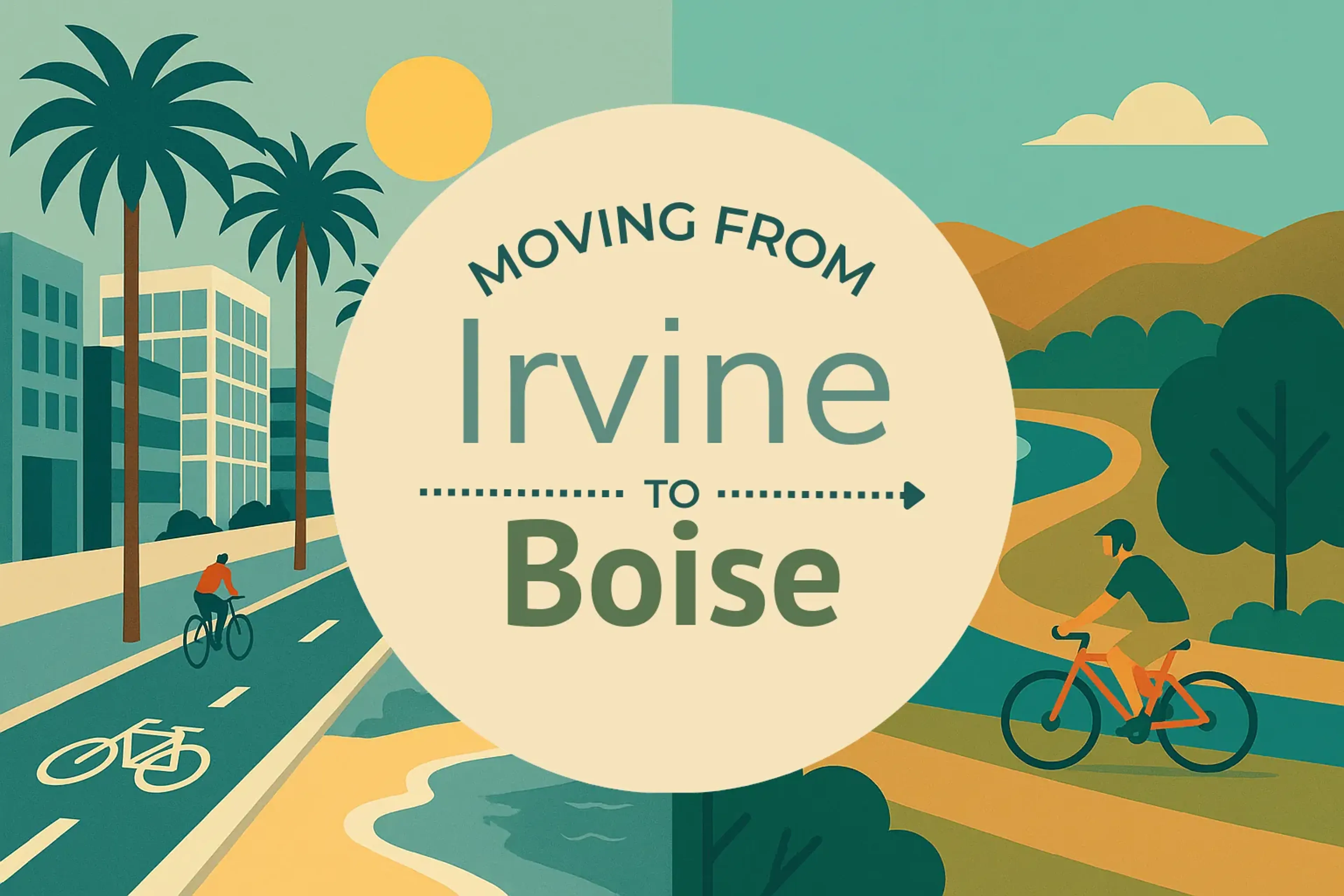 Side-by-side comparison of Irvine to Boise moving companies