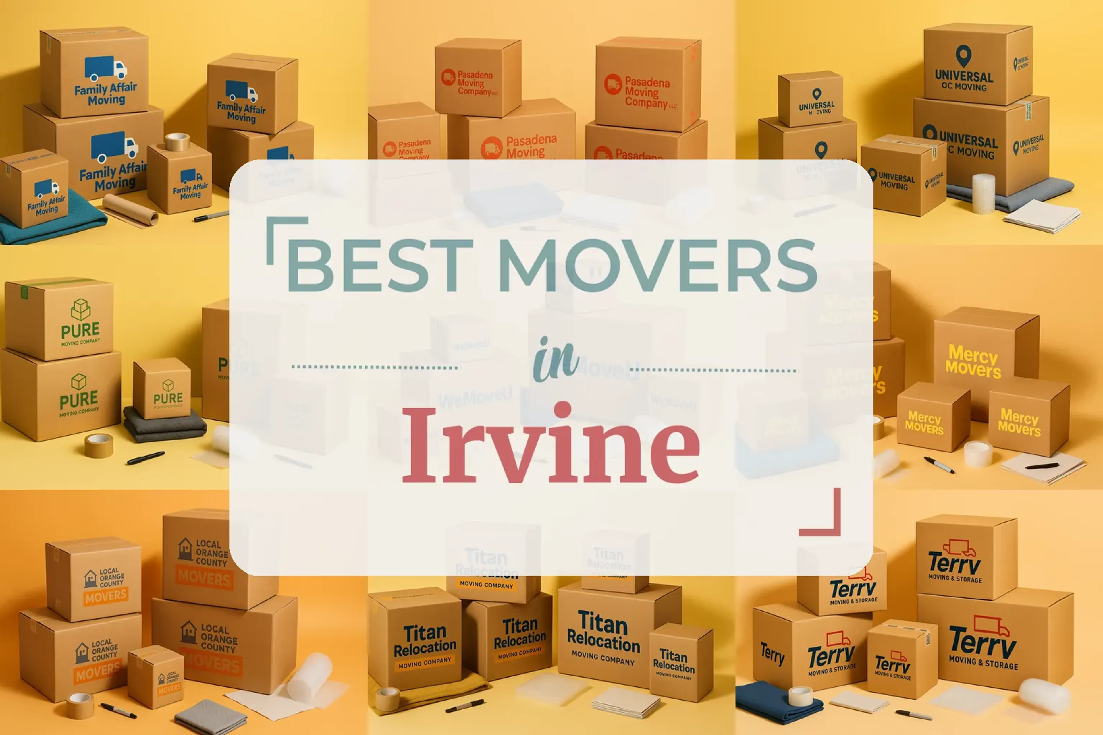 Side-by-side comparison of Irvine moving companies