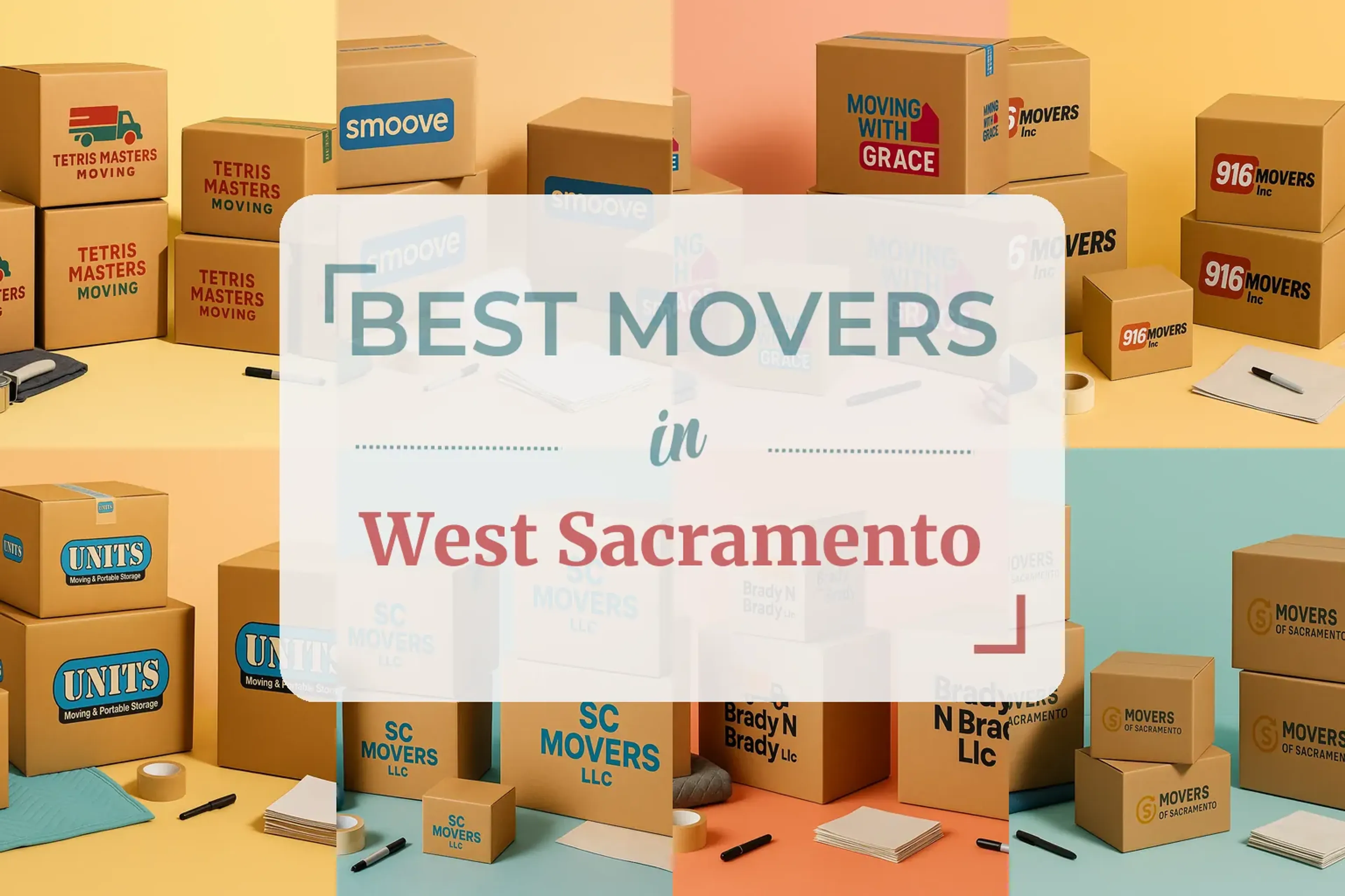 Side-by-side comparison of West Sacramento moving companies
