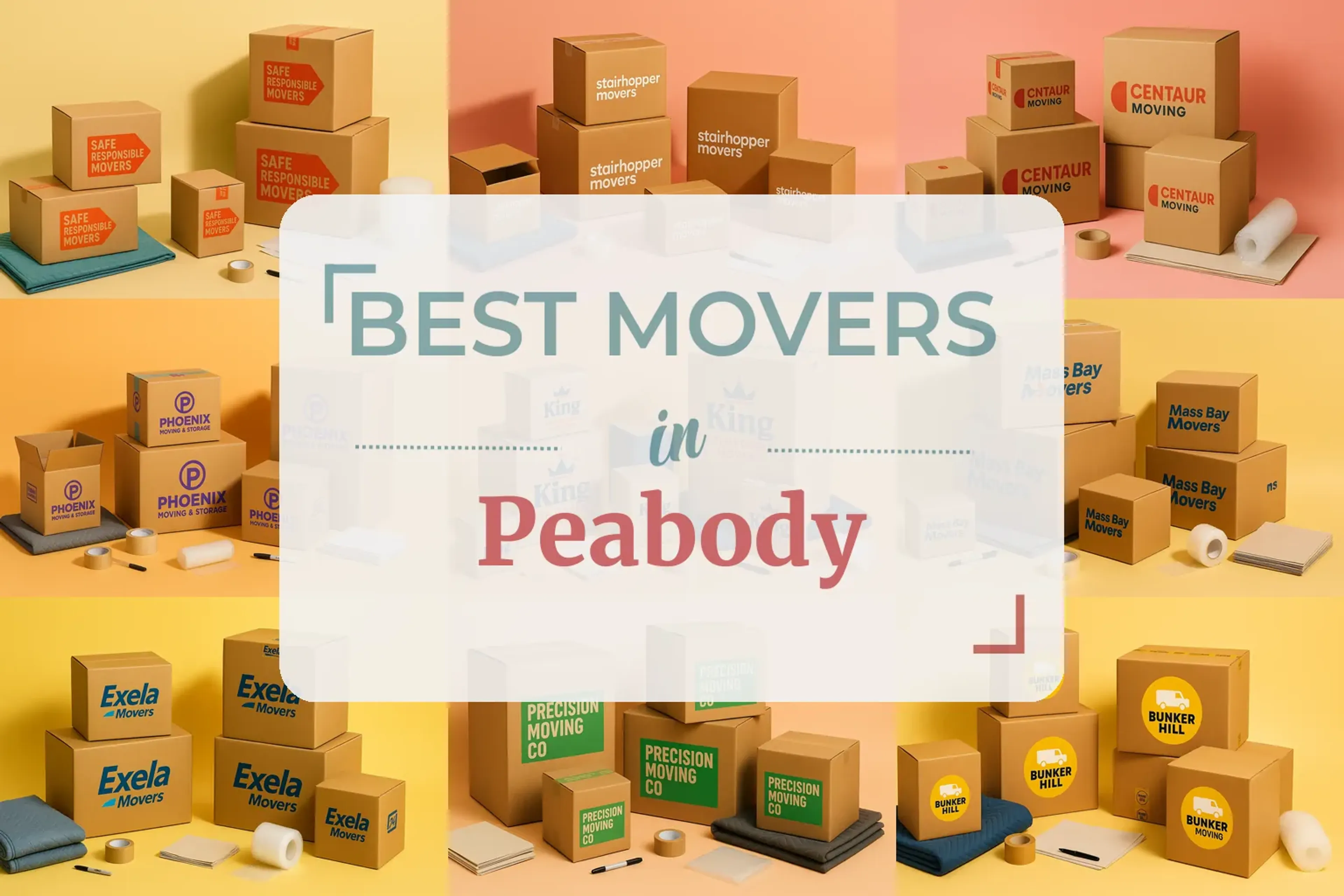 Side-by-side comparison of Peabody moving companies