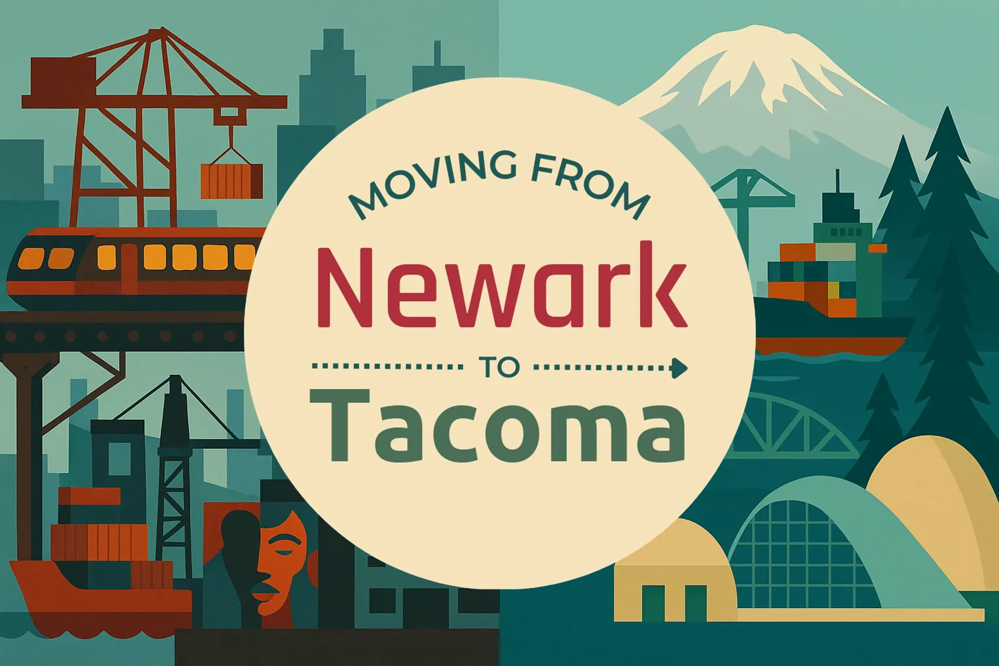 Side-by-side comparison of Newark to Tacoma moving companies