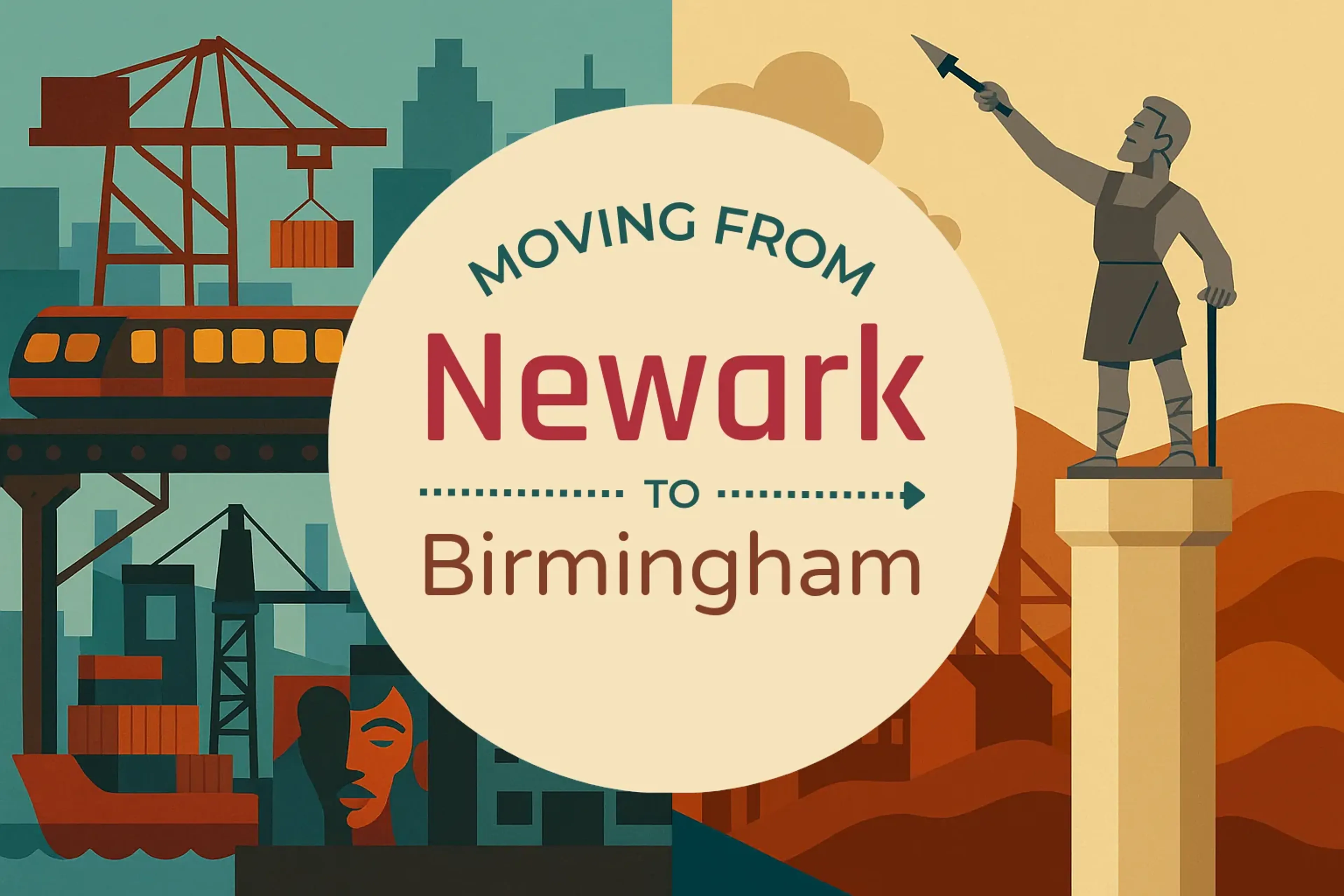 Side-by-side comparison of Newark to Birmingham moving companies