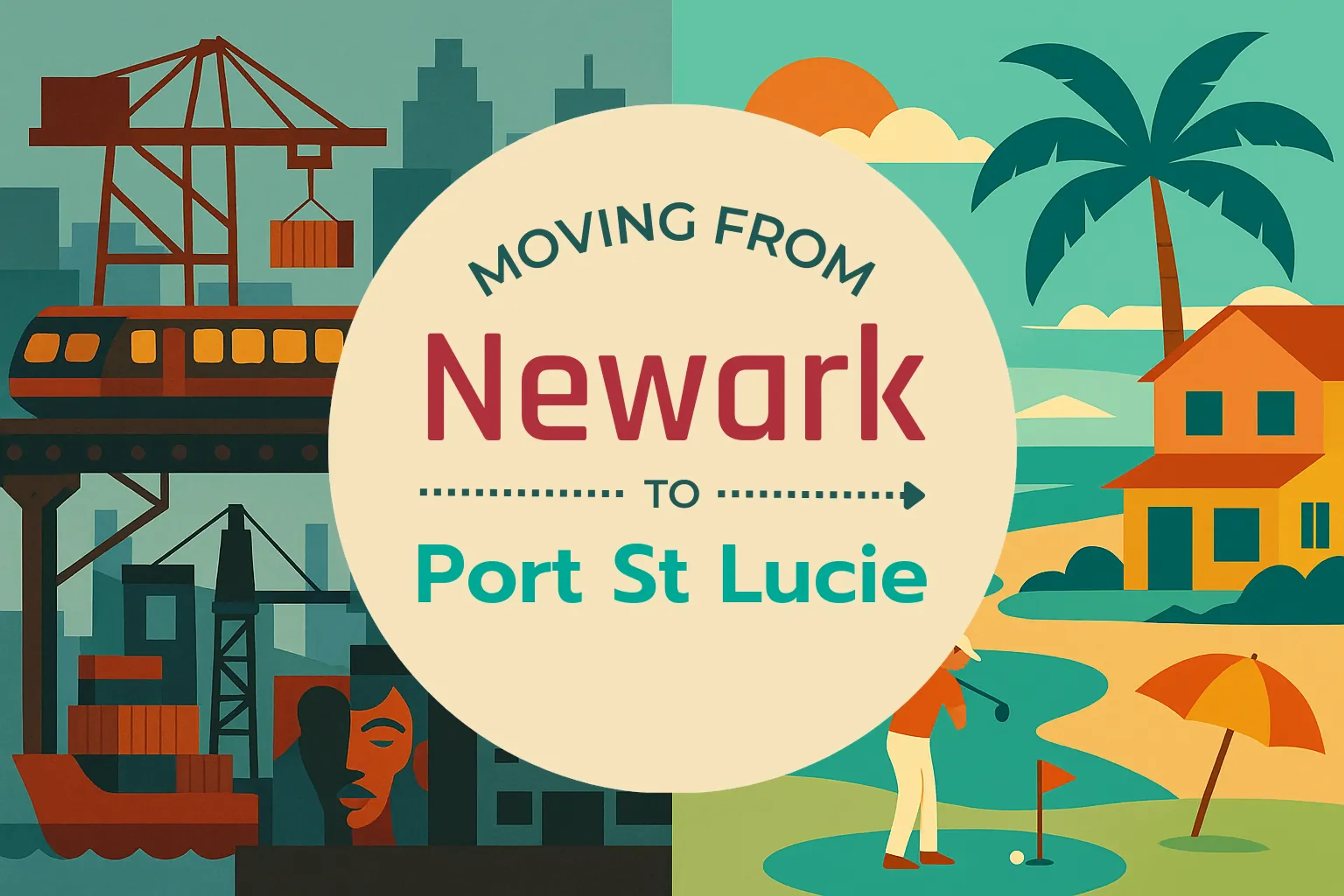 Side-by-side comparison of Newark to Port St. Lucie moving companies