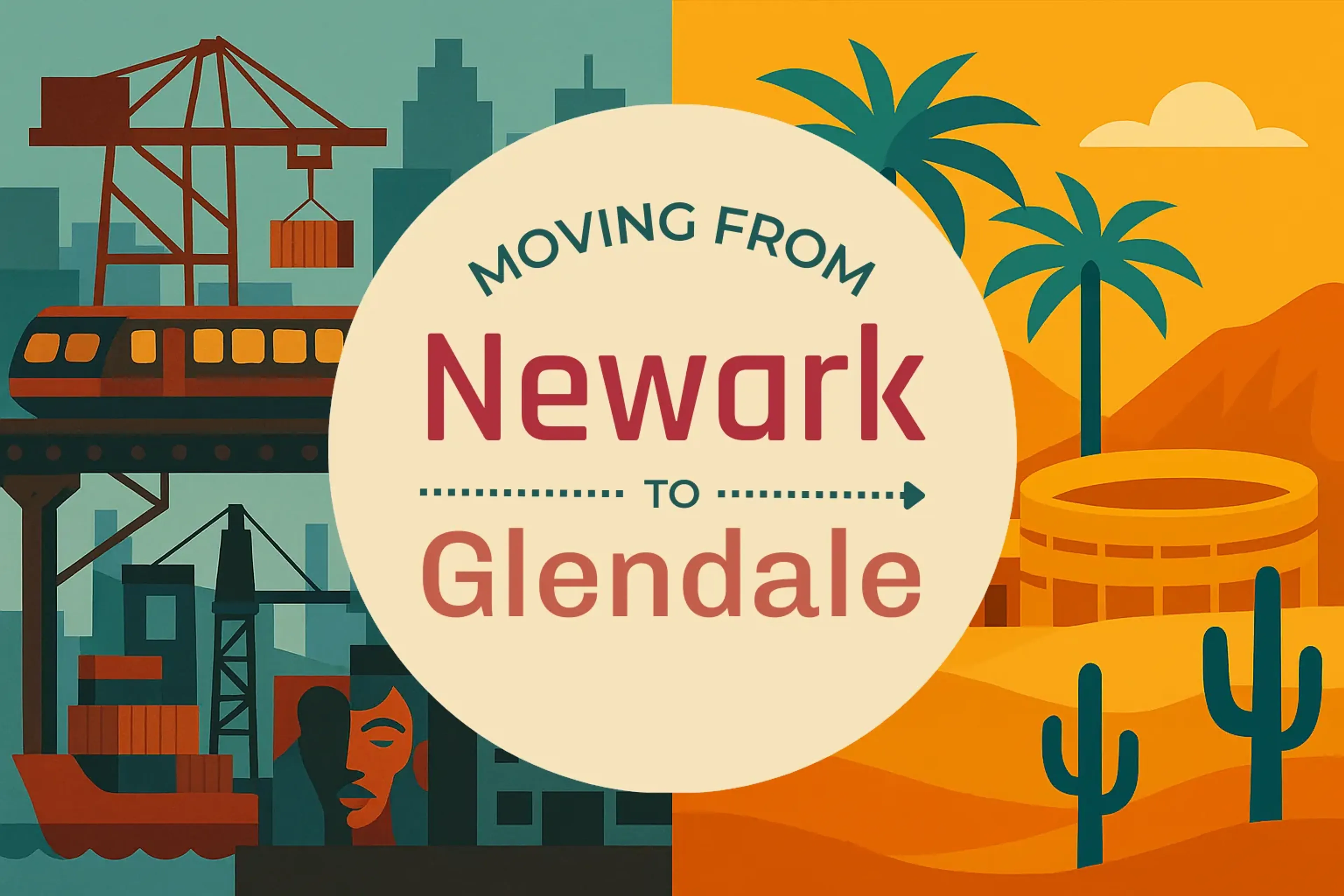Side-by-side comparison of Newark to Glendale moving companies