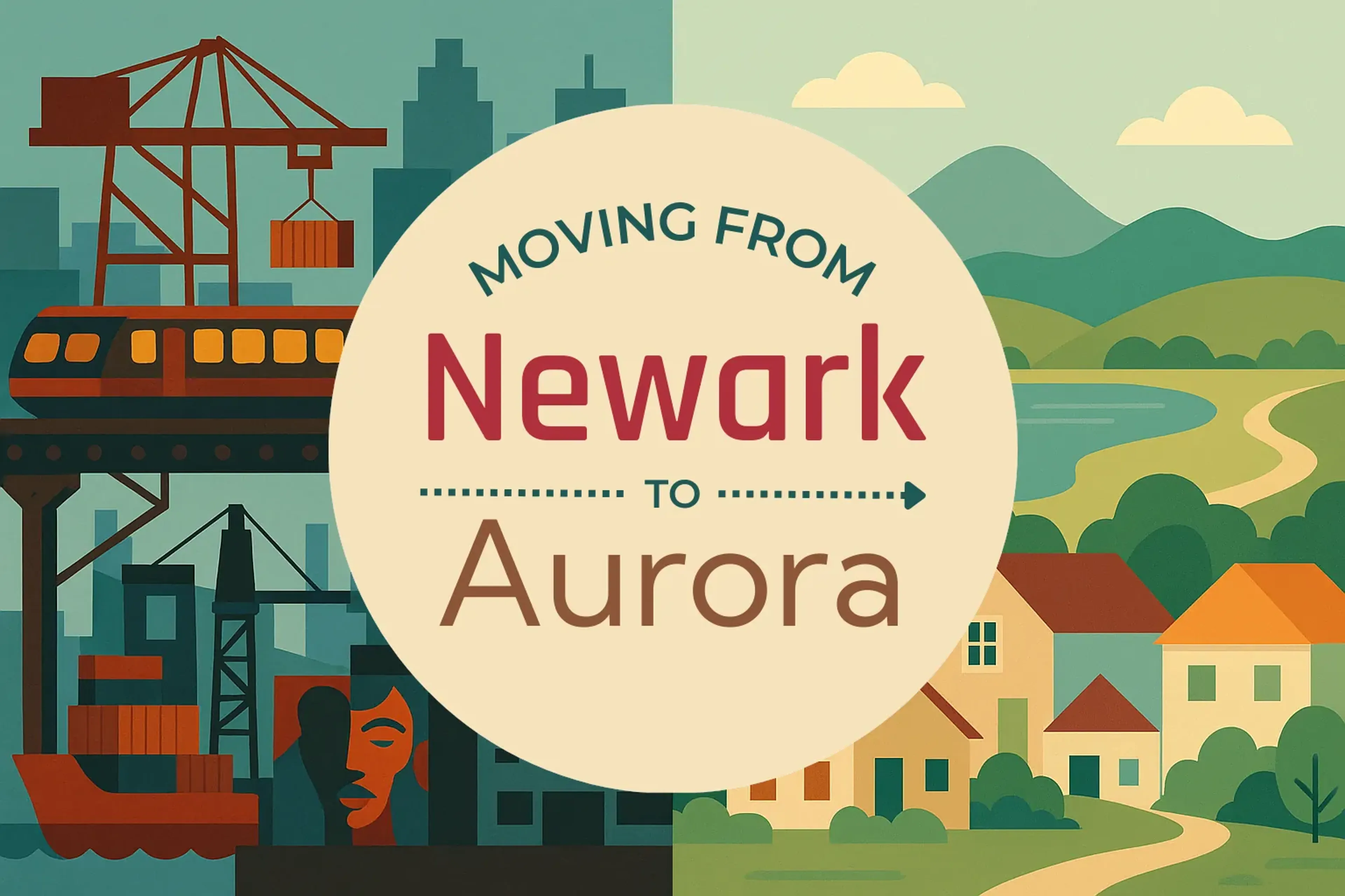 Side-by-side comparison of Newark to Aurora moving companies