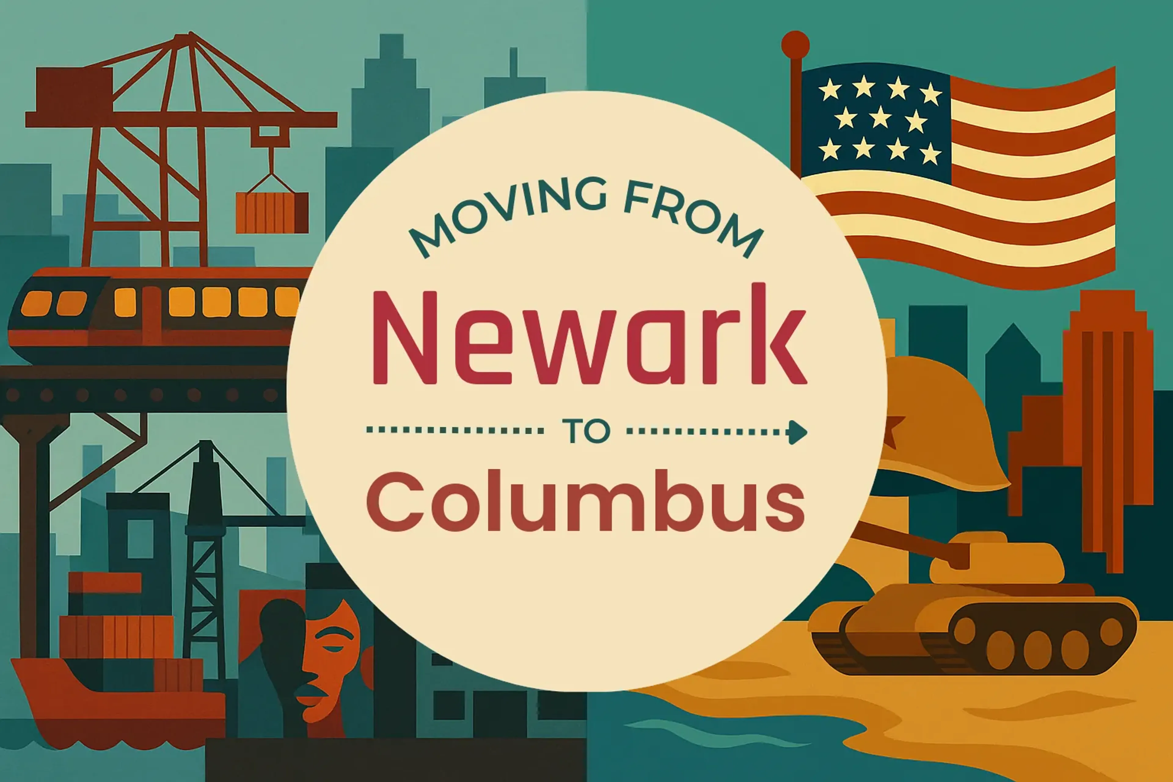Side-by-side comparison of Newark to Columbus moving companies