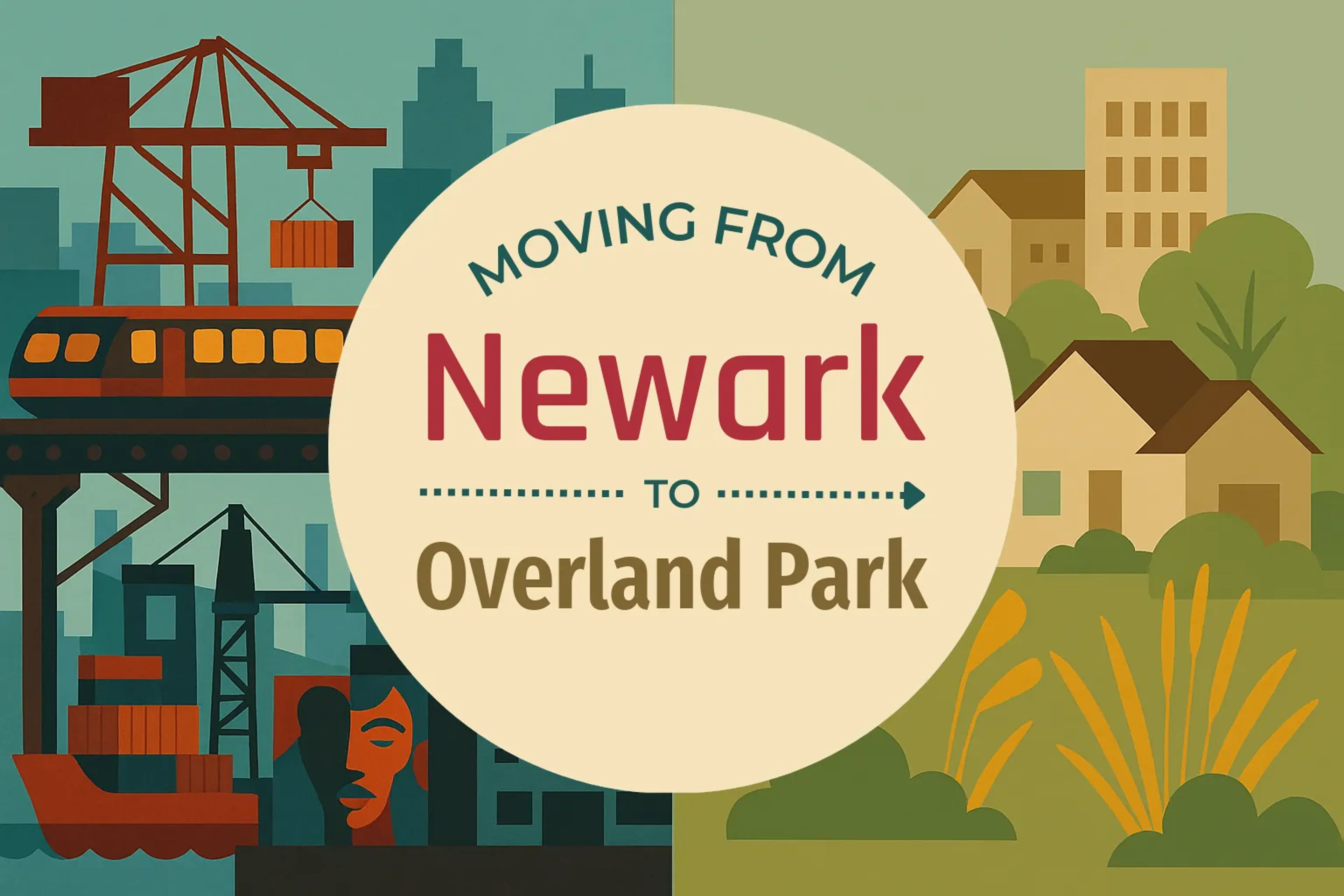 Side-by-side comparison of Newark to Overland Park moving companies