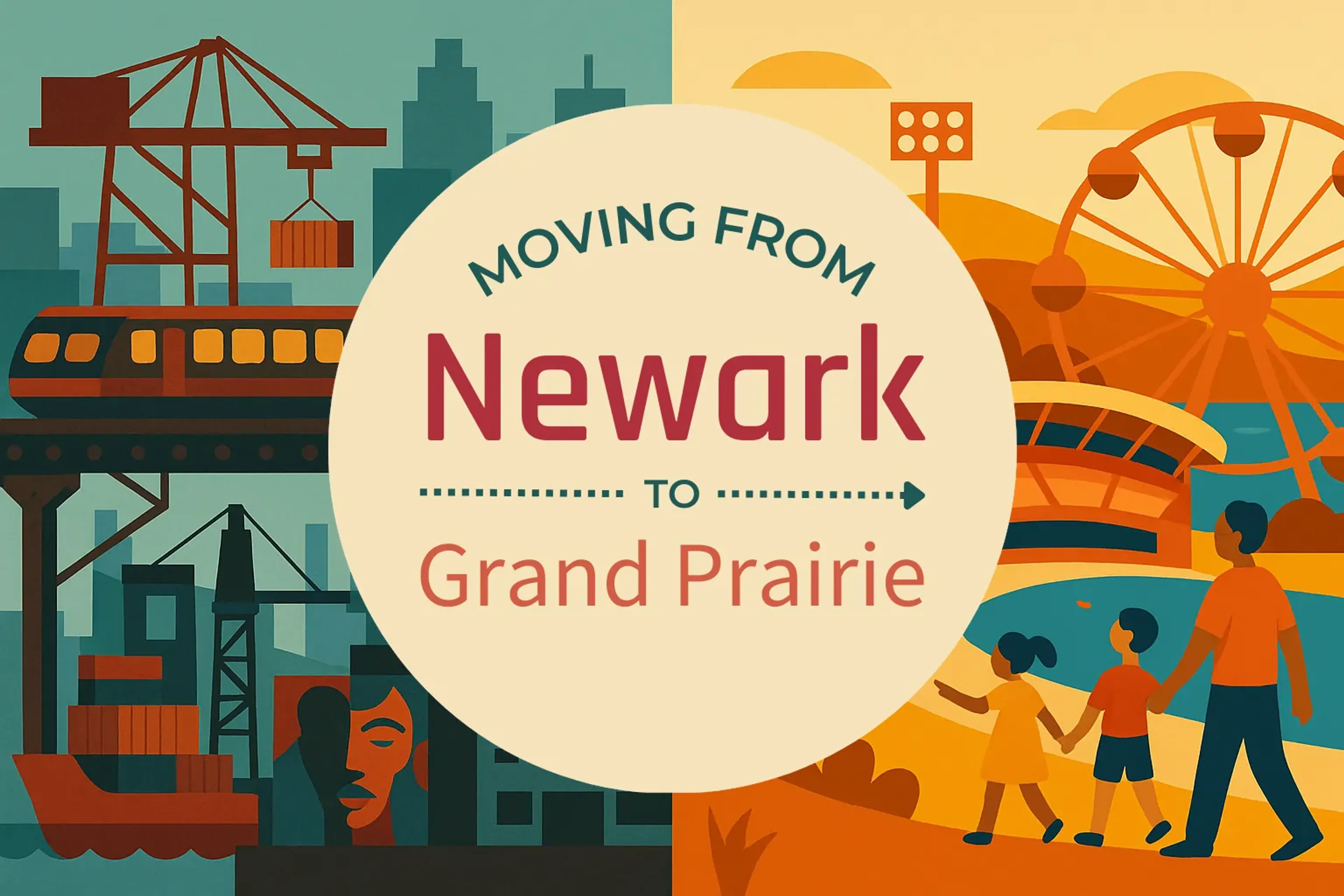 Side-by-side comparison of Newark to Grand Prairie moving companies