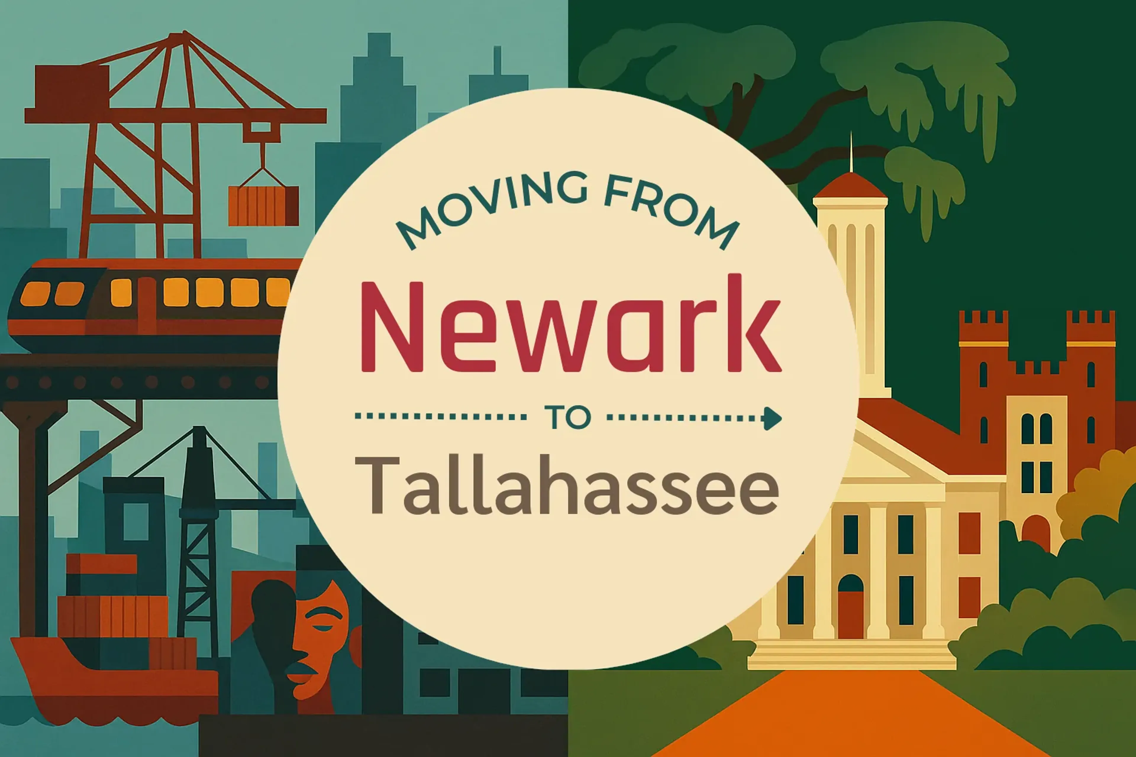 Side-by-side comparison of Newark to Tallahassee moving companies