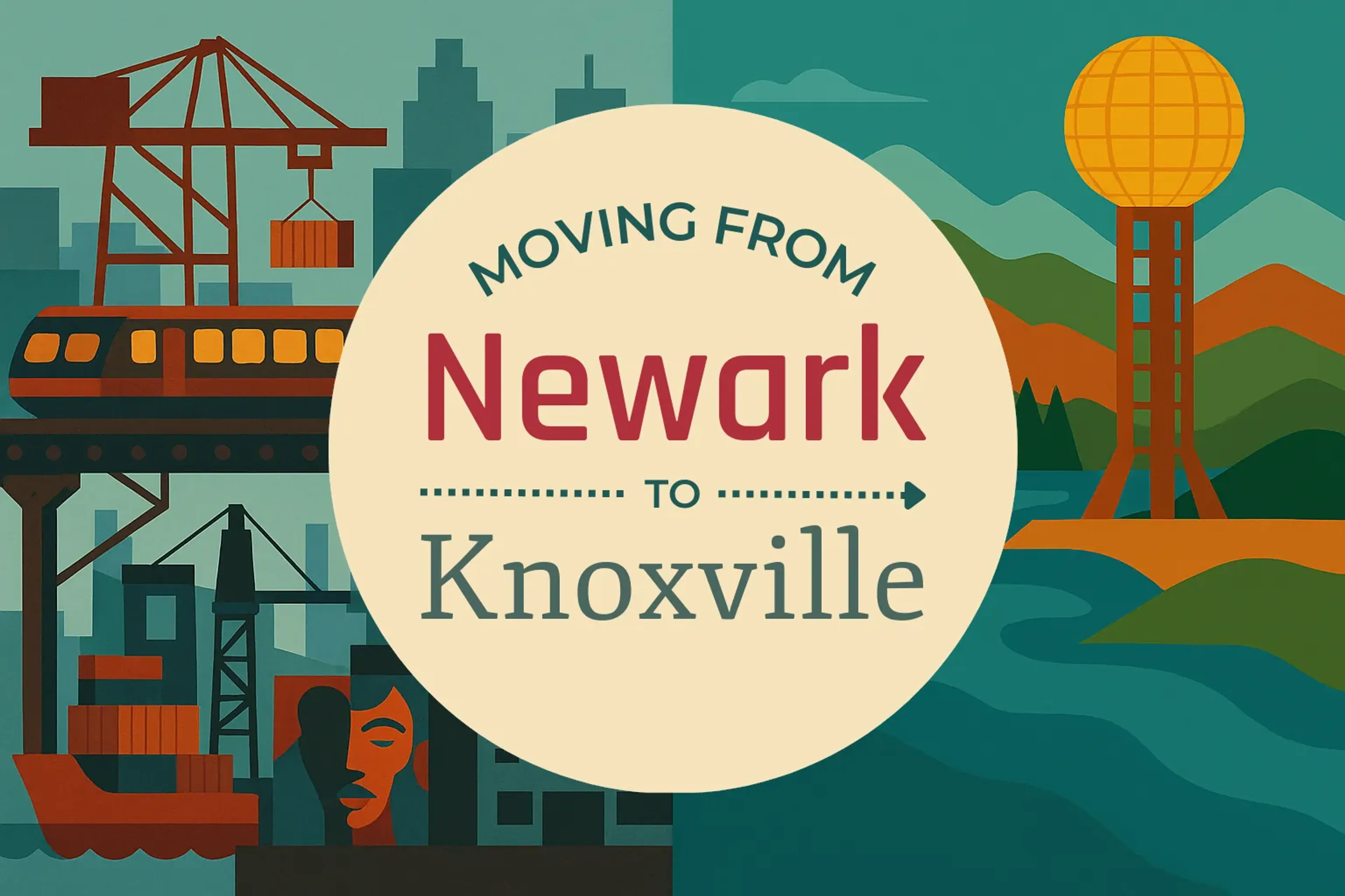 Side-by-side comparison of Newark to Knoxville moving companies