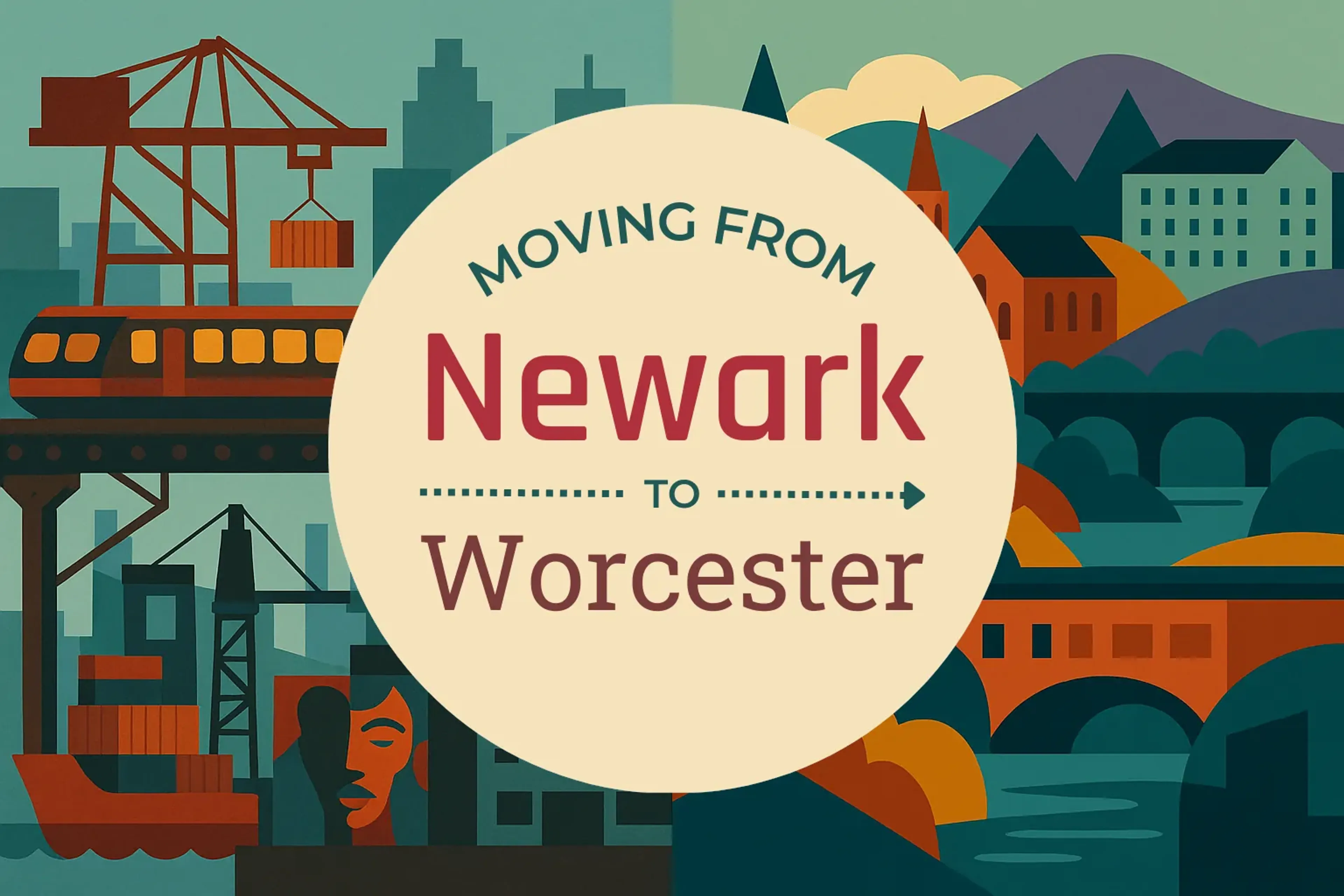 Side-by-side comparison of Newark to Worcester moving companies