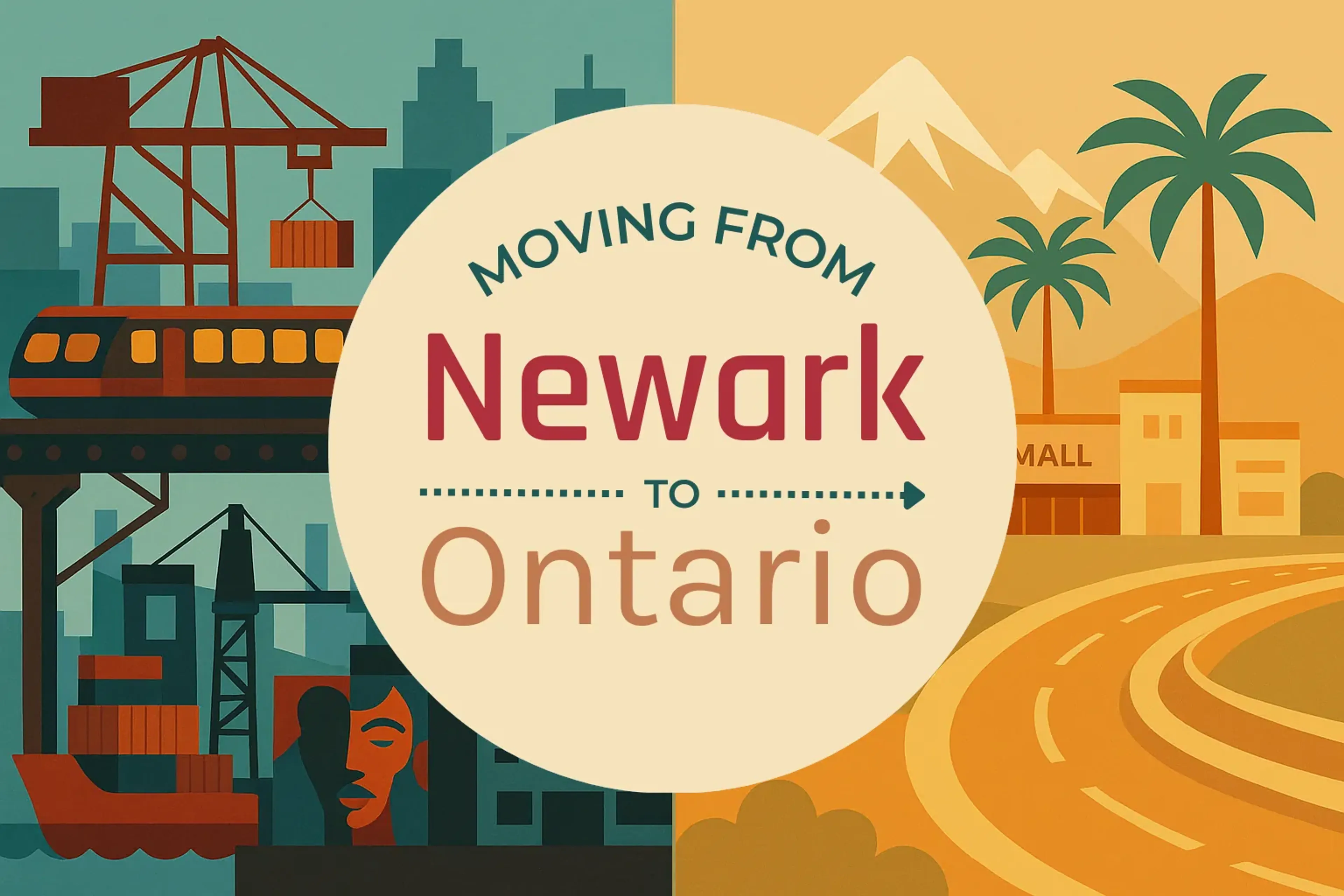 Side-by-side comparison of Newark to Ontario moving companies