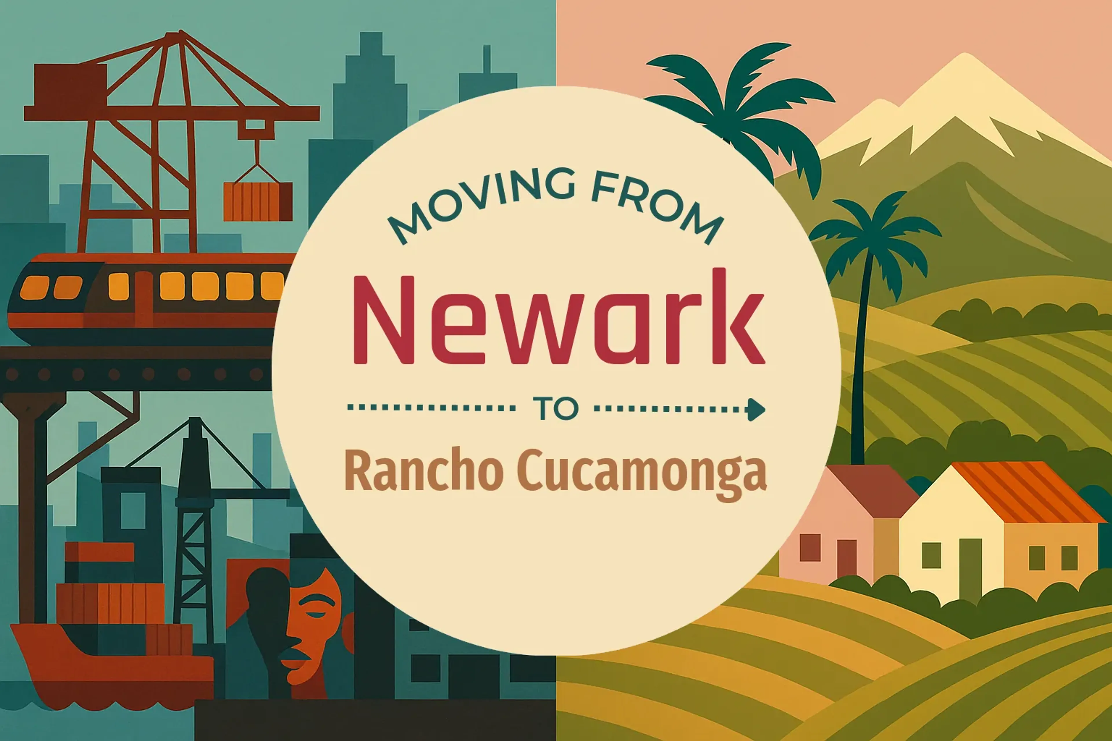 Side-by-side comparison of Newark to Rancho Cucamonga moving companies