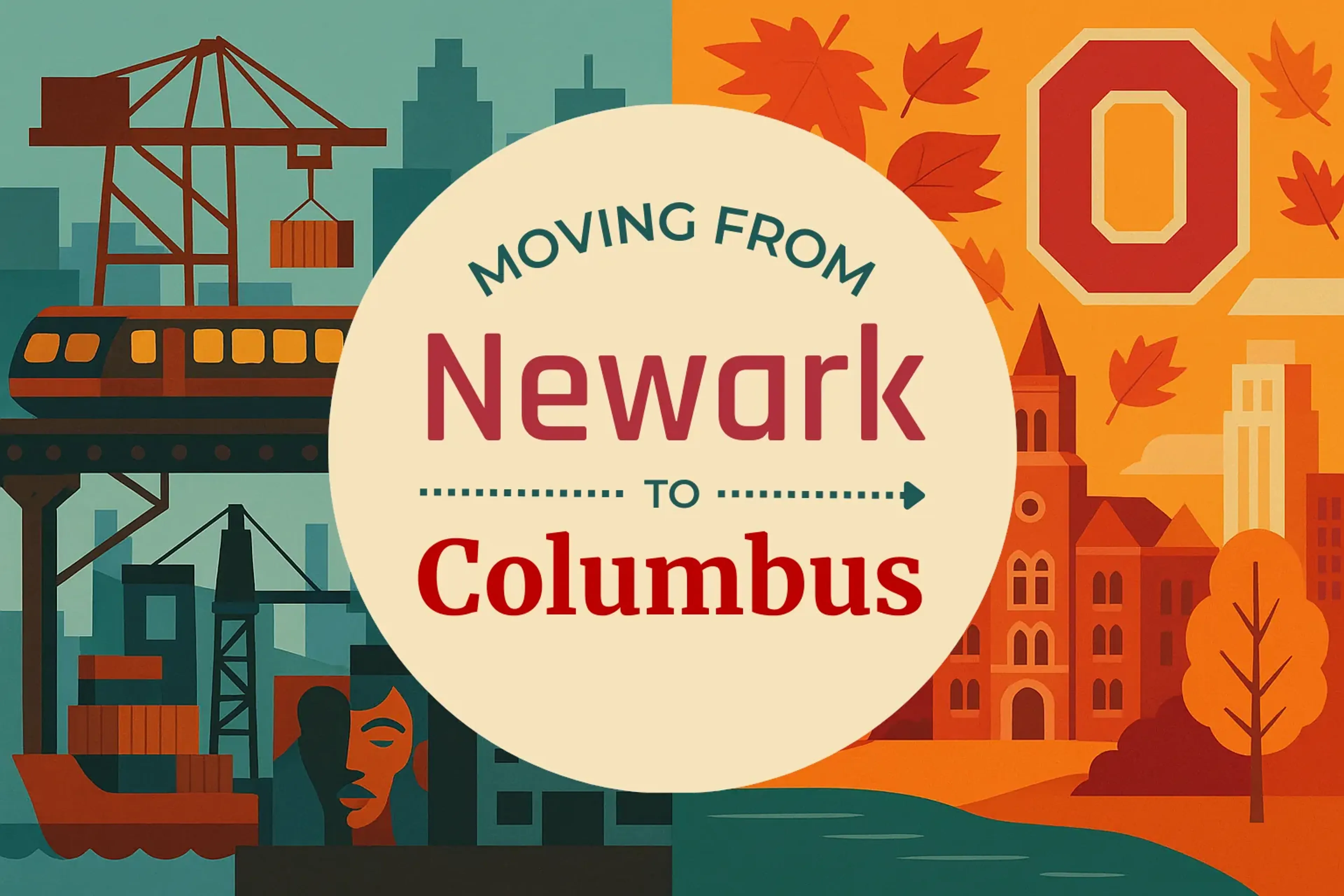 Side-by-side comparison of Newark to Columbus moving companies