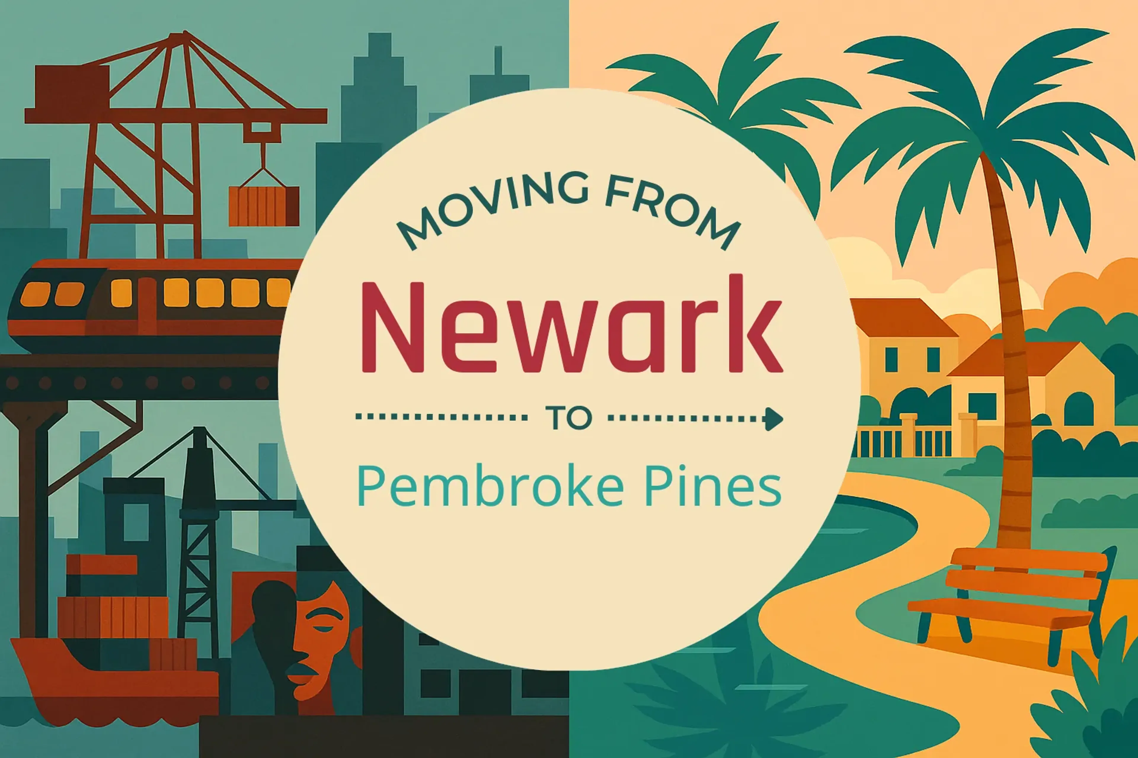 Side-by-side comparison of Newark to Pembroke Pines moving companies